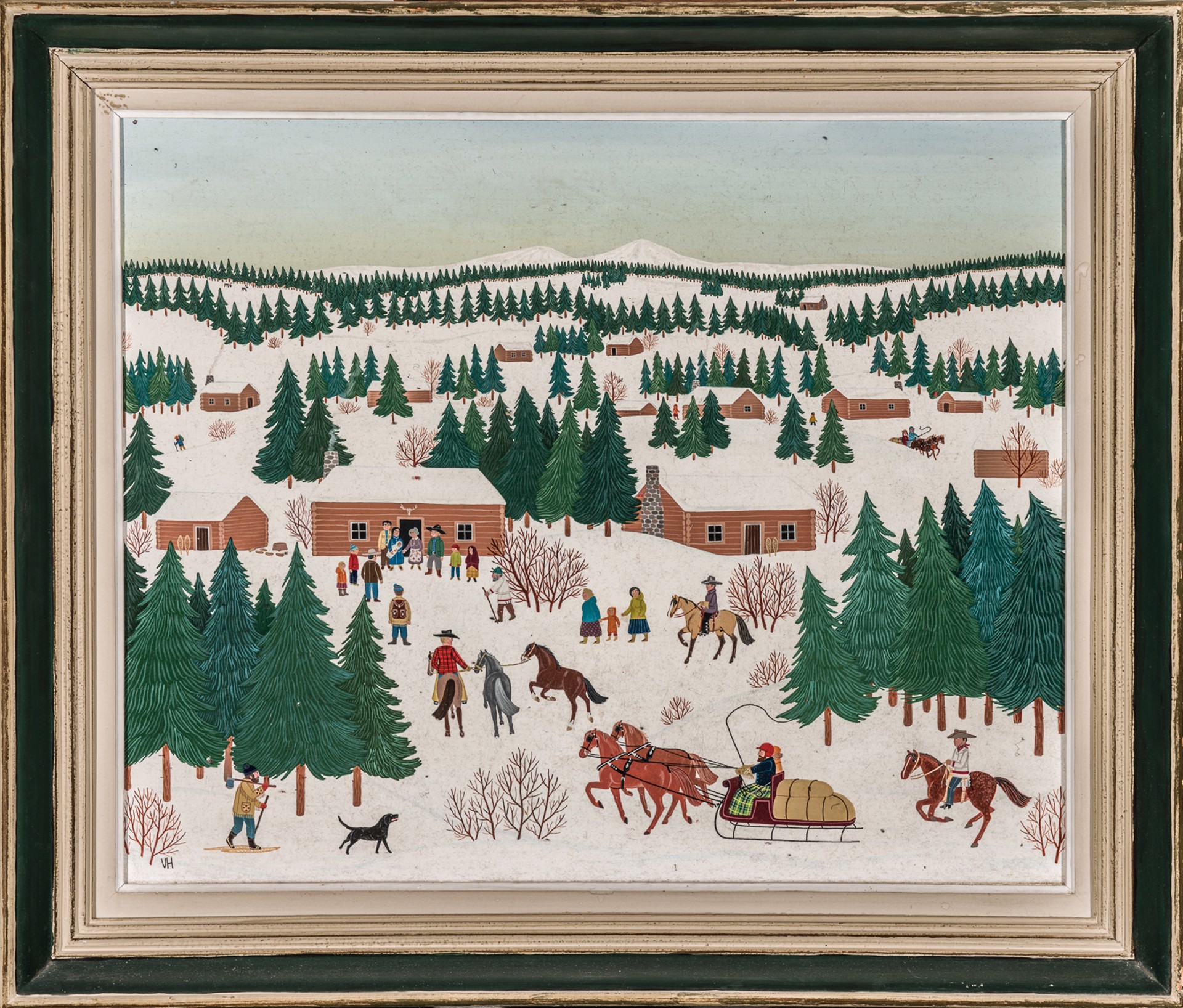 NATIVITY IN THE CARIBOO, B.C. CANADA by Vincent Haddelsey