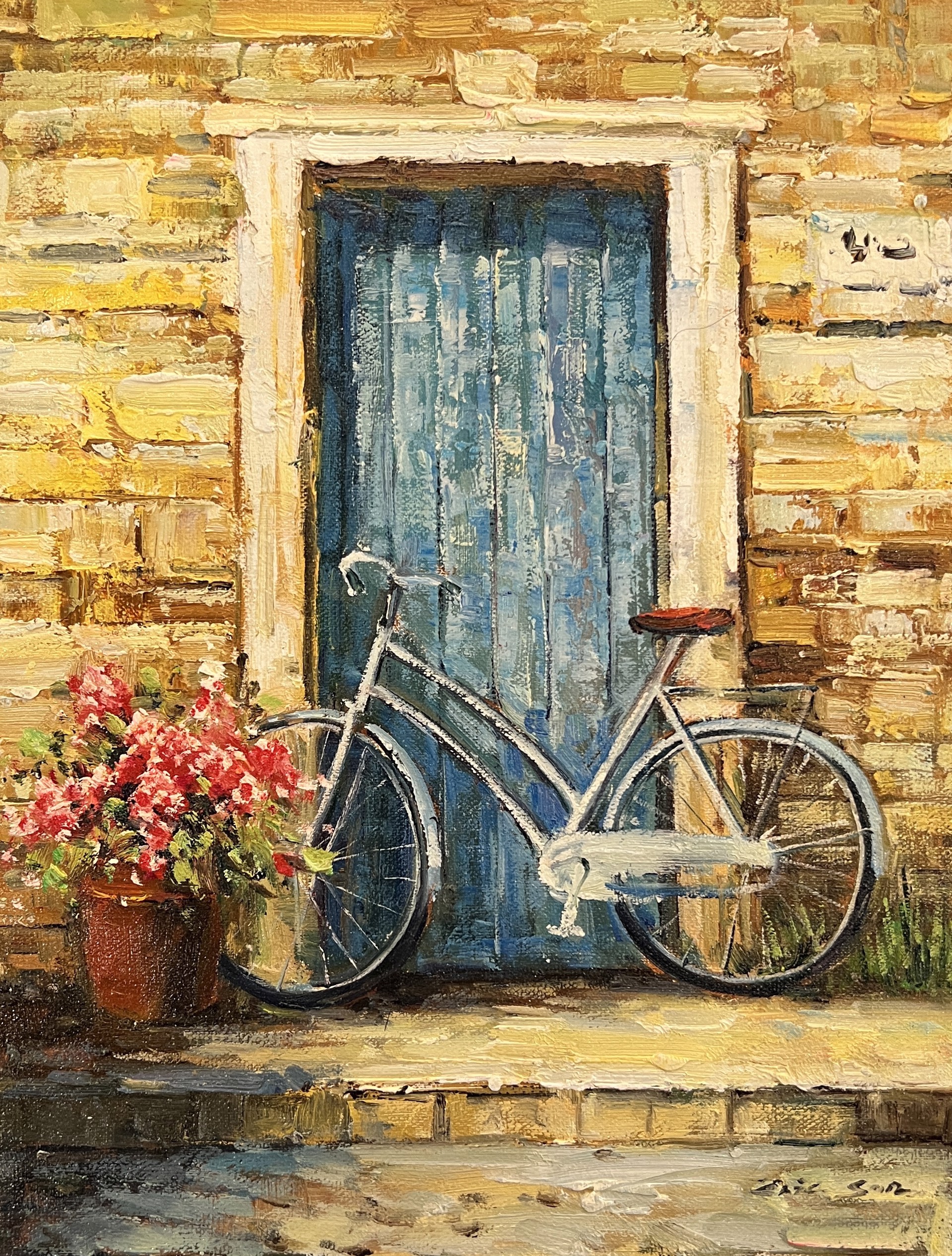 BICYCLE AGAINST THE DOOR by ERIC SUN