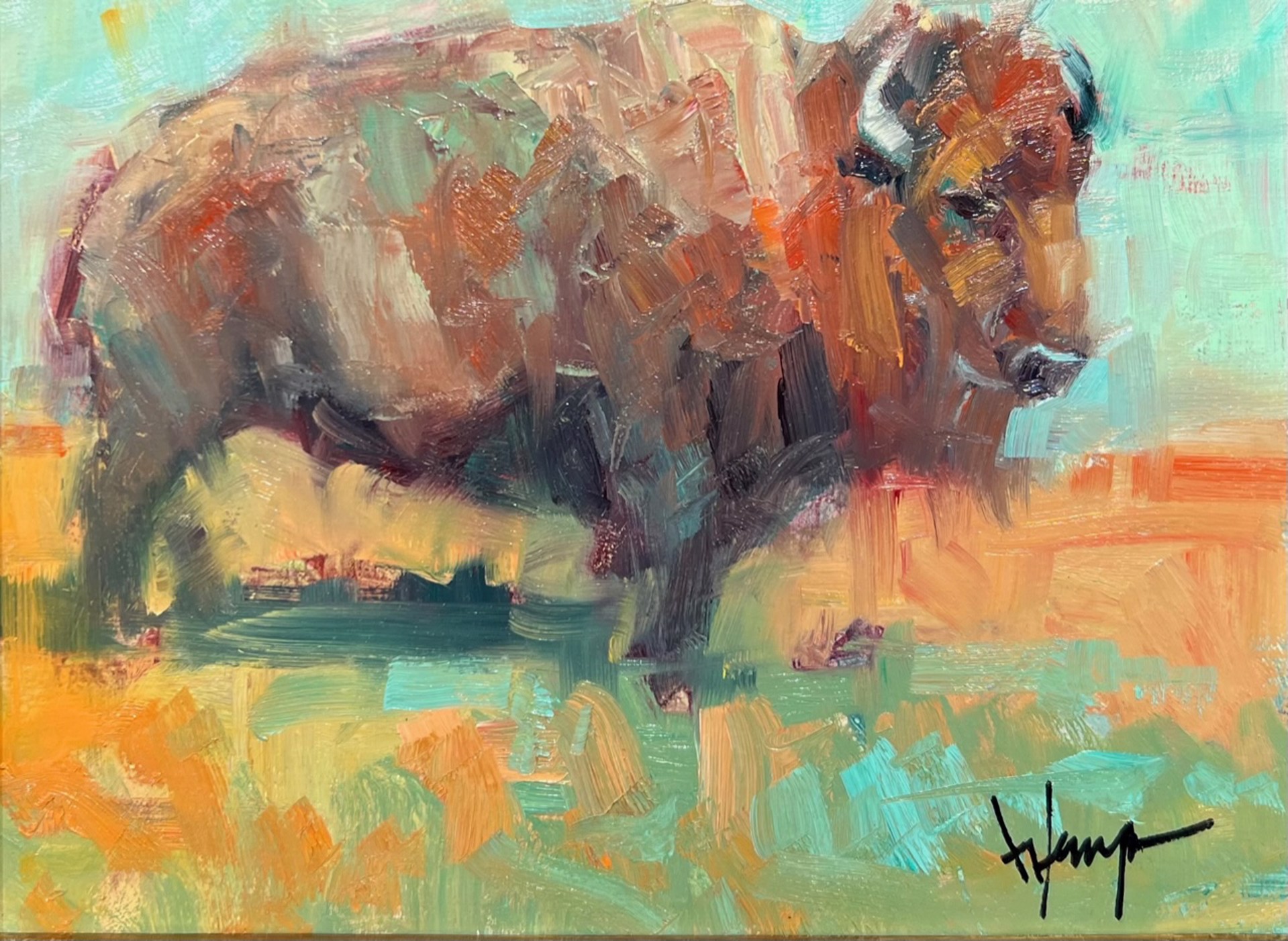 American Bison by Shirle Wempner