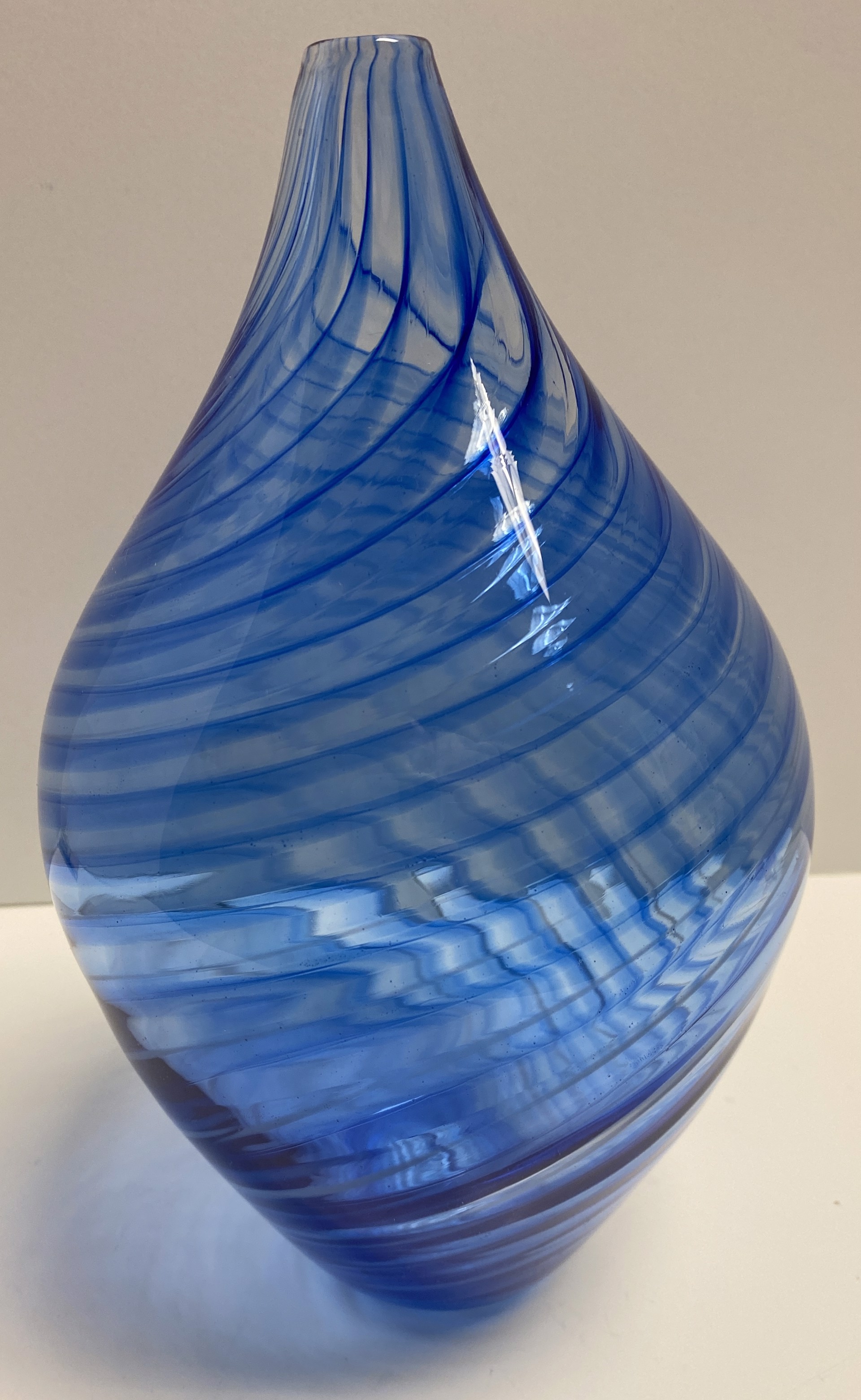 Blue Tapered Vessel by Gary Eisenstat