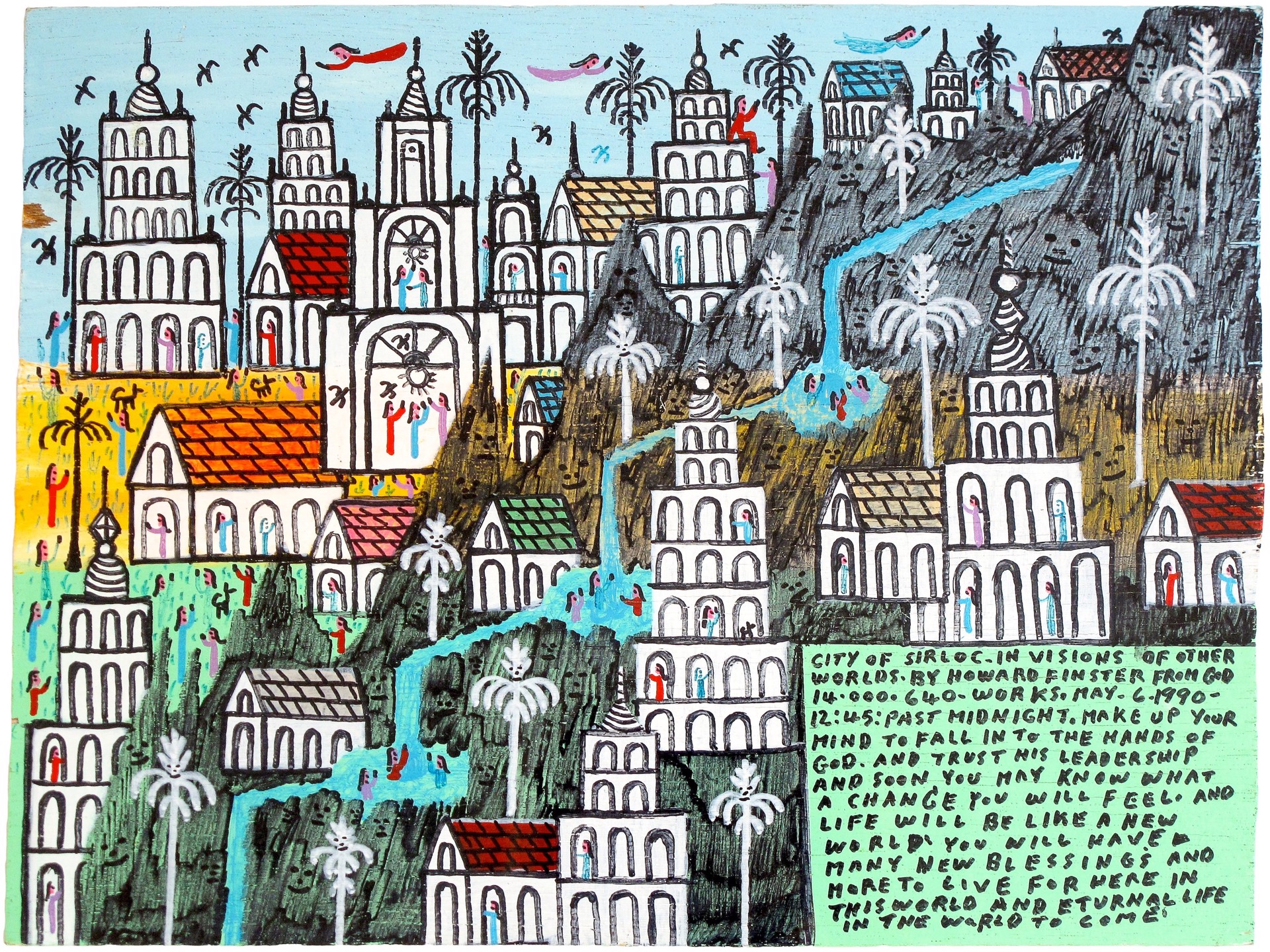 City of Sirloc by Howard Finster