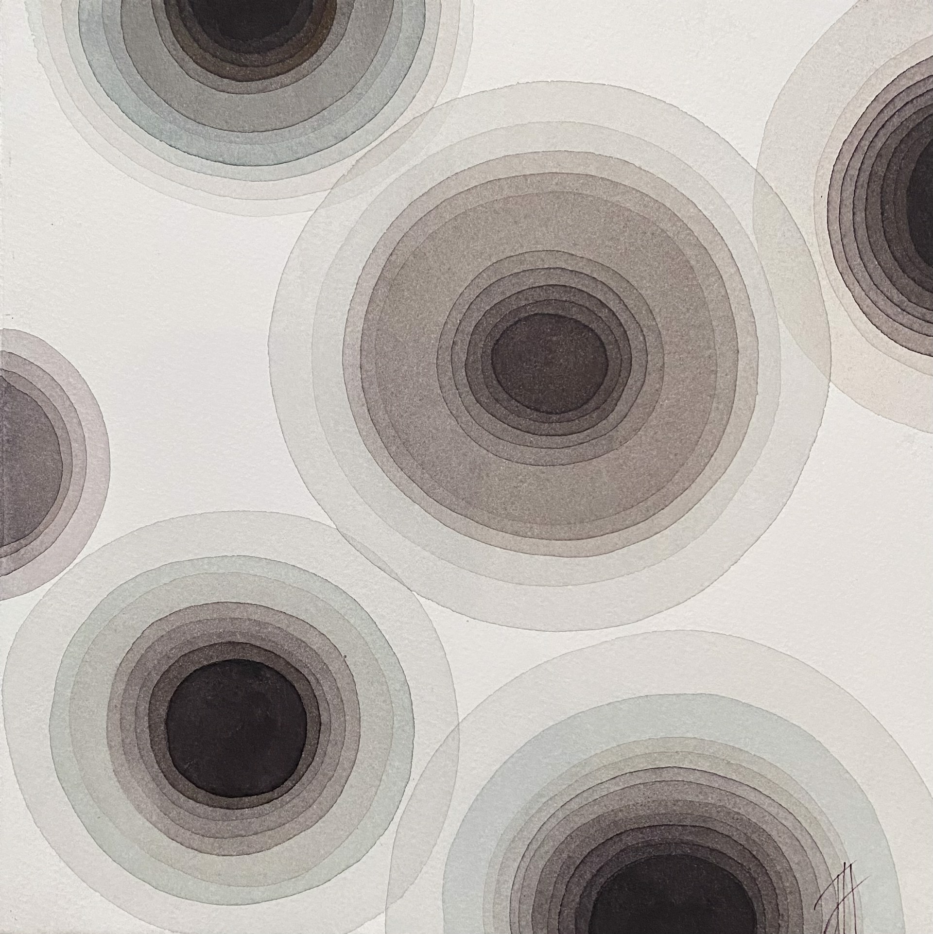 Untitled (Brown Dots) by Jan Heaton