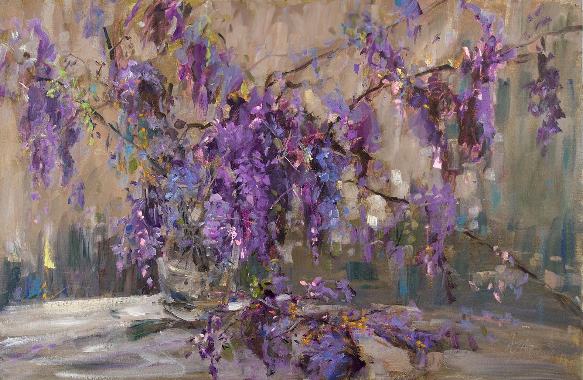 Stephanie Amato "Lavender Explosion" by Oil Painters of America