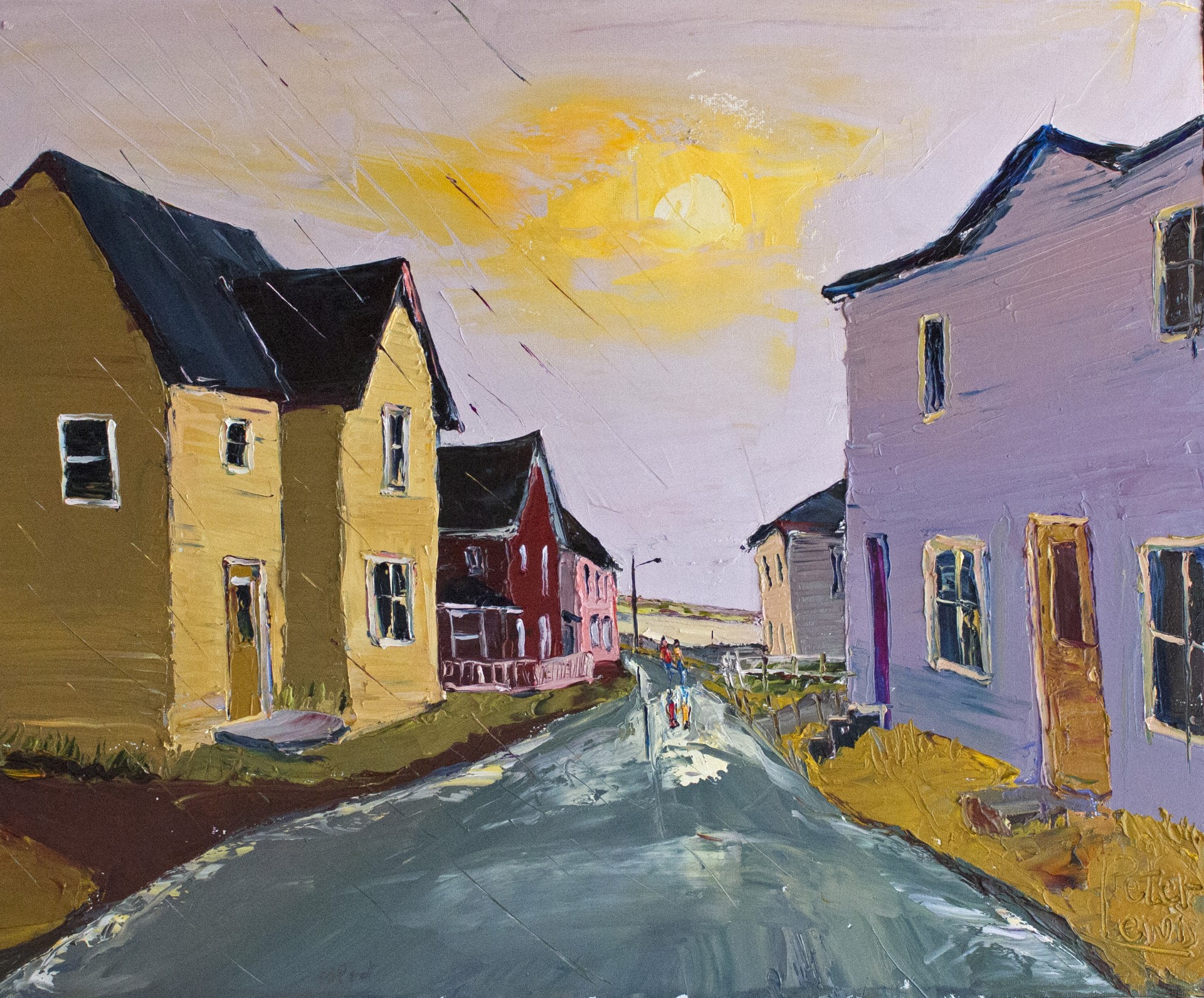 Downtown Grand Bank by Peter Lewis