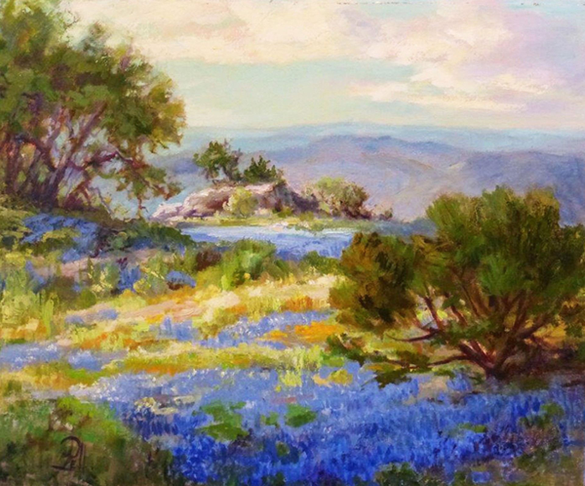 Bluebonnets On The Edge by Lilli Pell