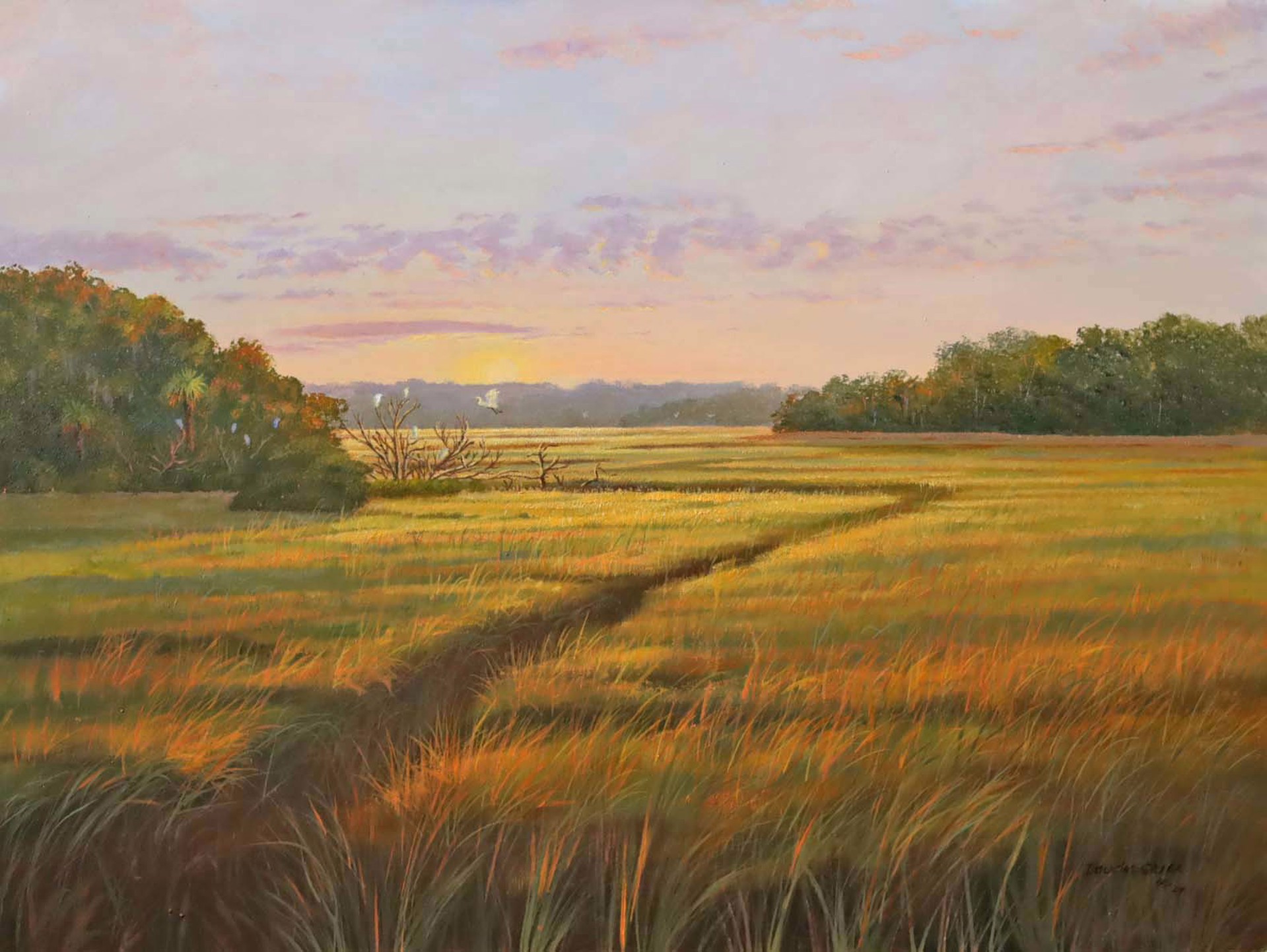Sunrise Marsh by Douglas Grier