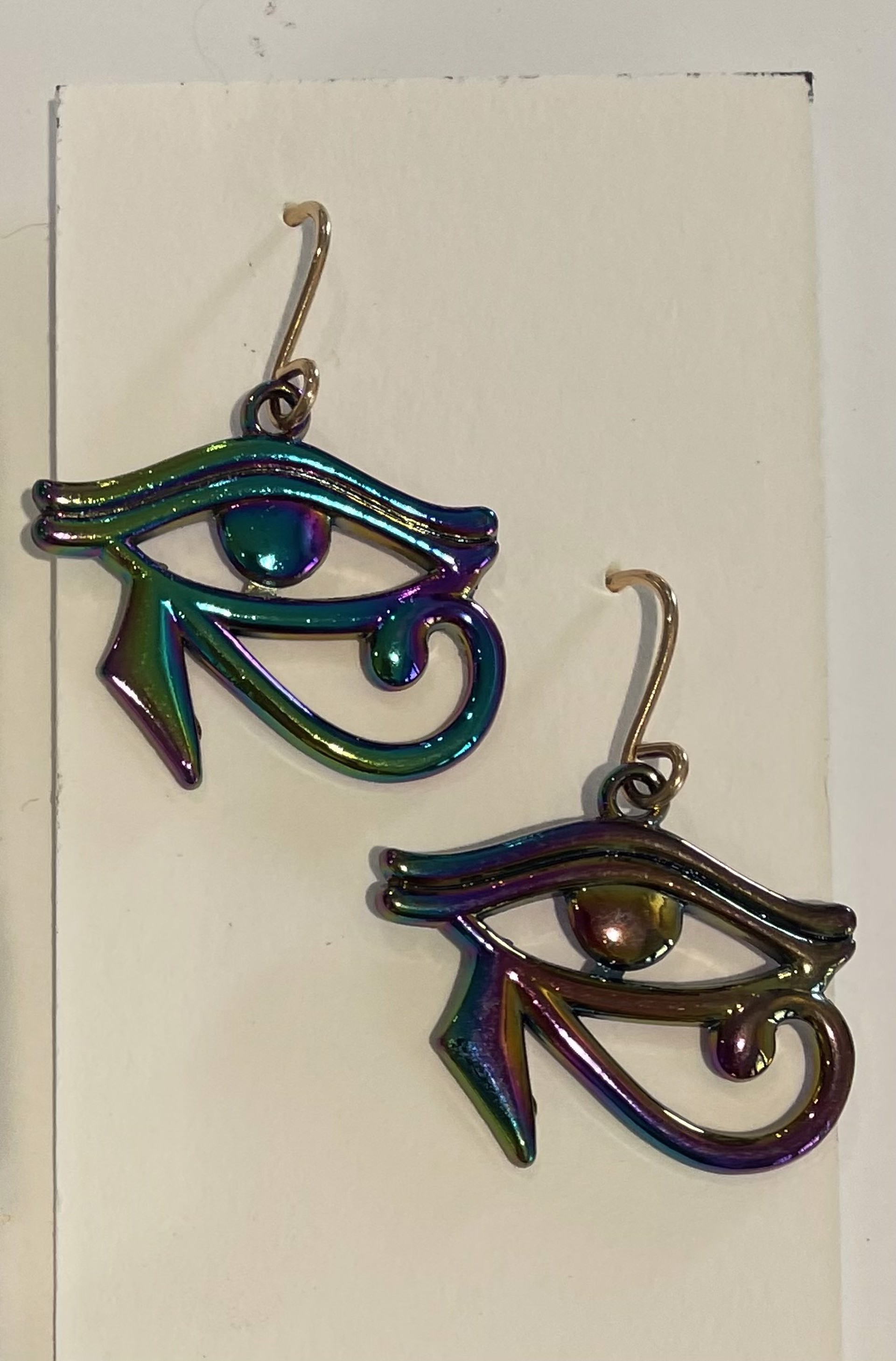 Eye of Protection Bronze Earrings by Emelie Hebert