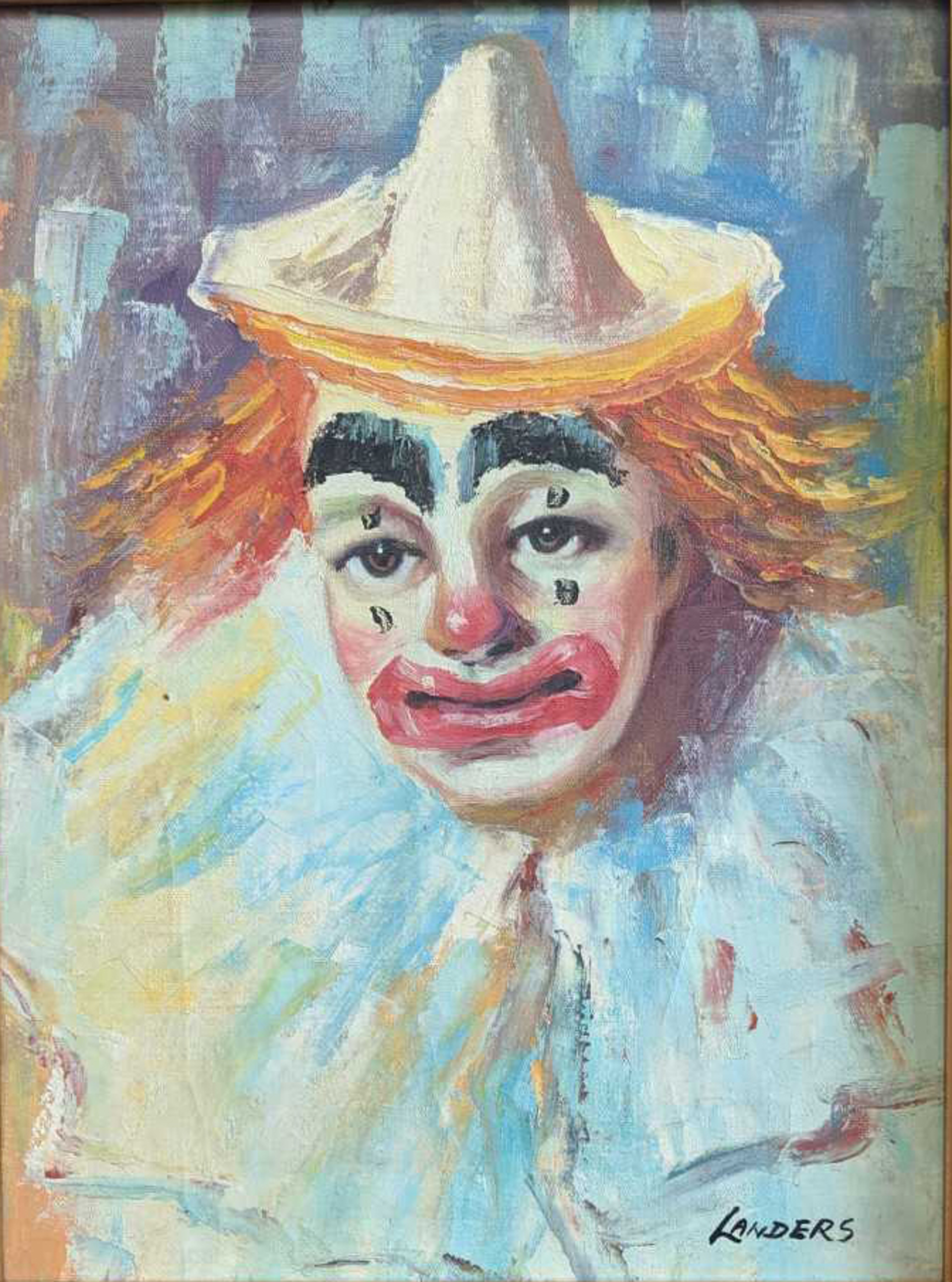 Portrait of a Clown by Landers