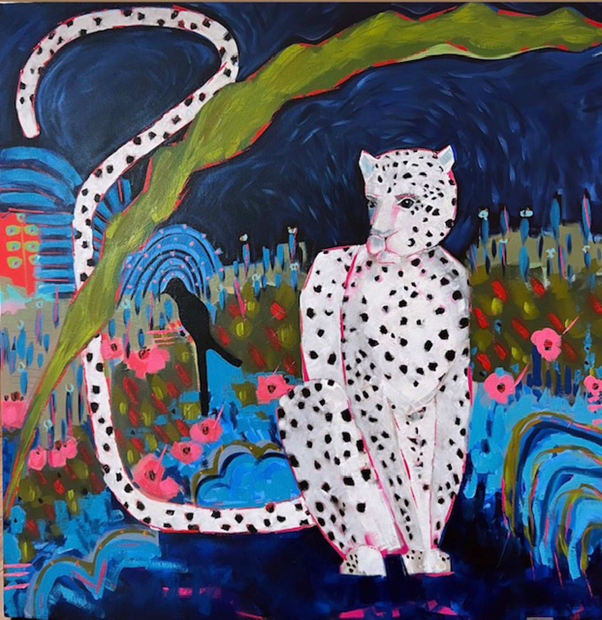 Leopard Behind the Pink Door by Trudi Norris