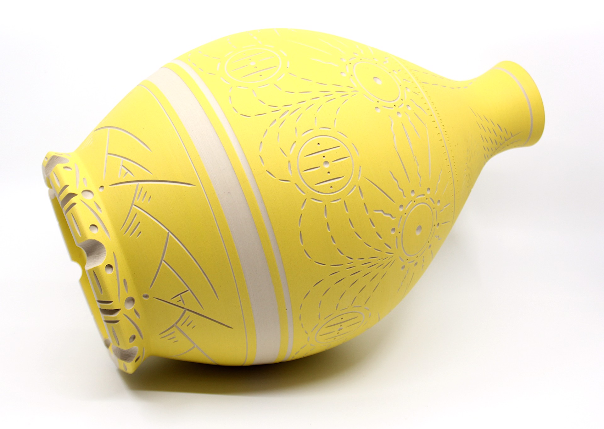 Large Yellow Vase by Chris Casey
