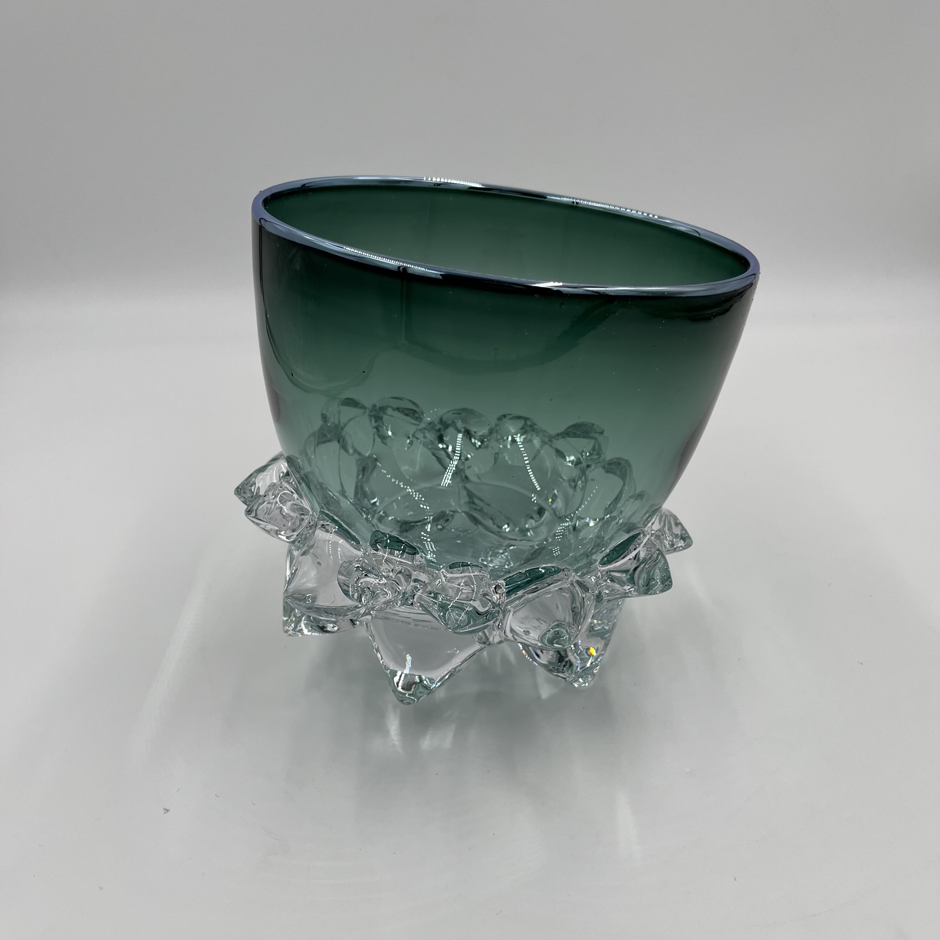 Steel Green Thorn Vessel by Andrew Madvin