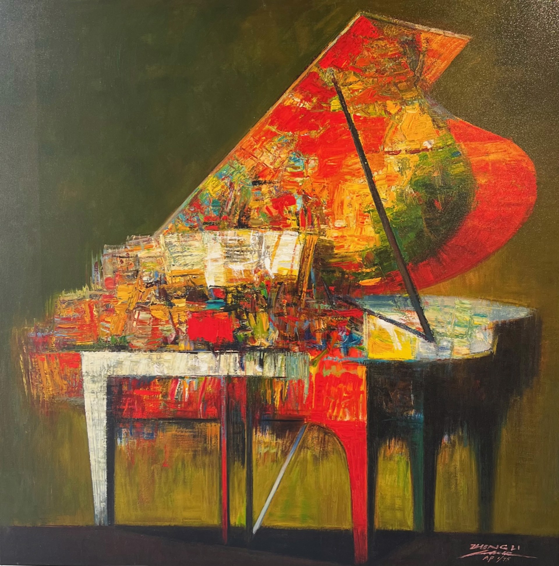 Piano (Green Teal) by ZHENG LI