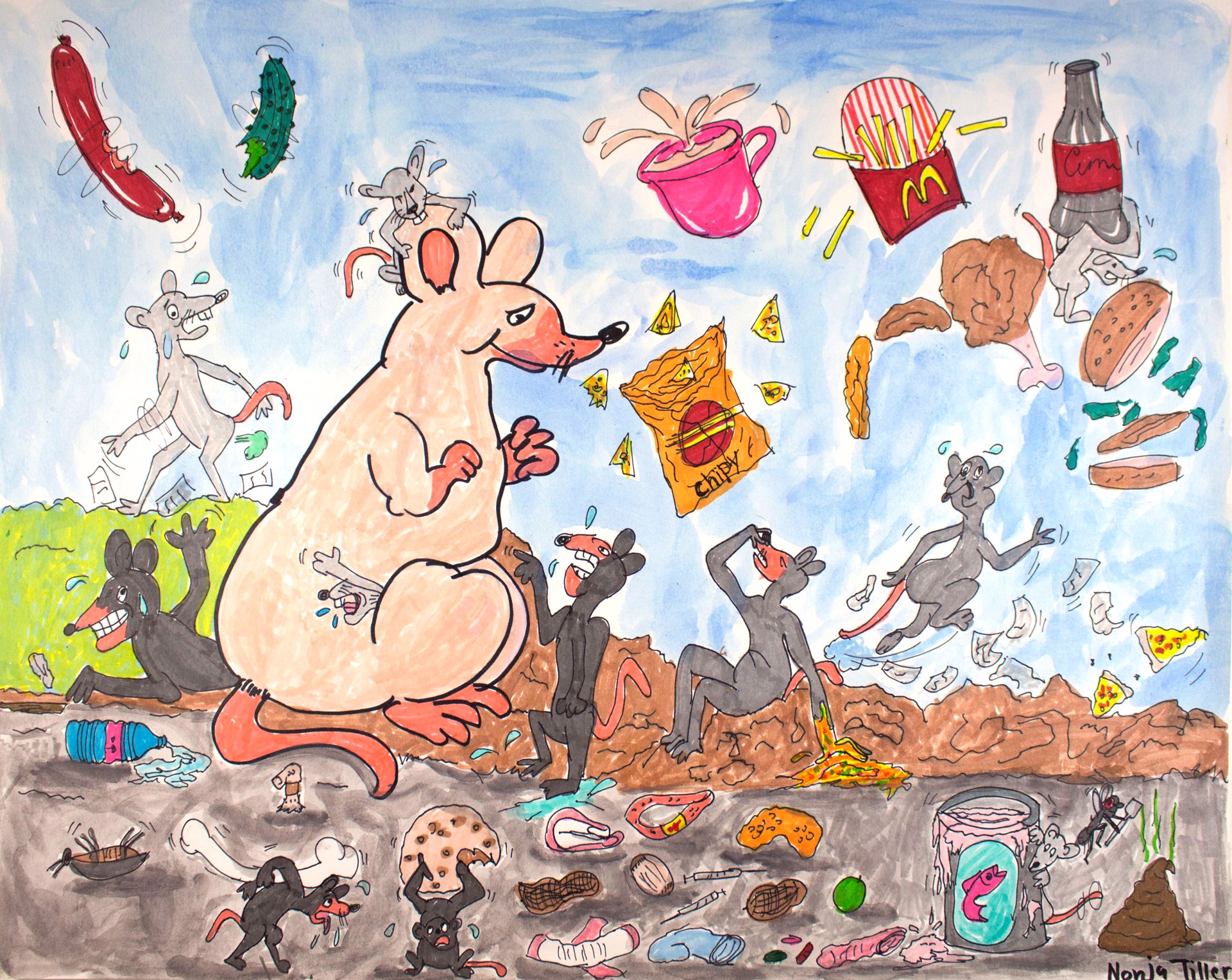 Greedy Rat by Nonja Tiller