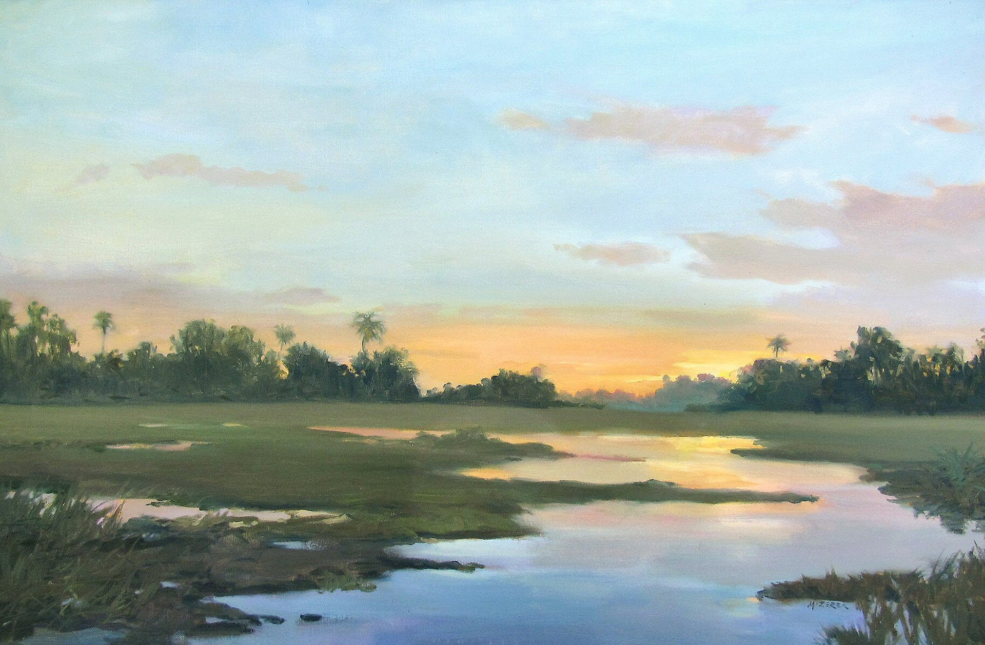 "Florida Sunrise" by Leonard Mizerek