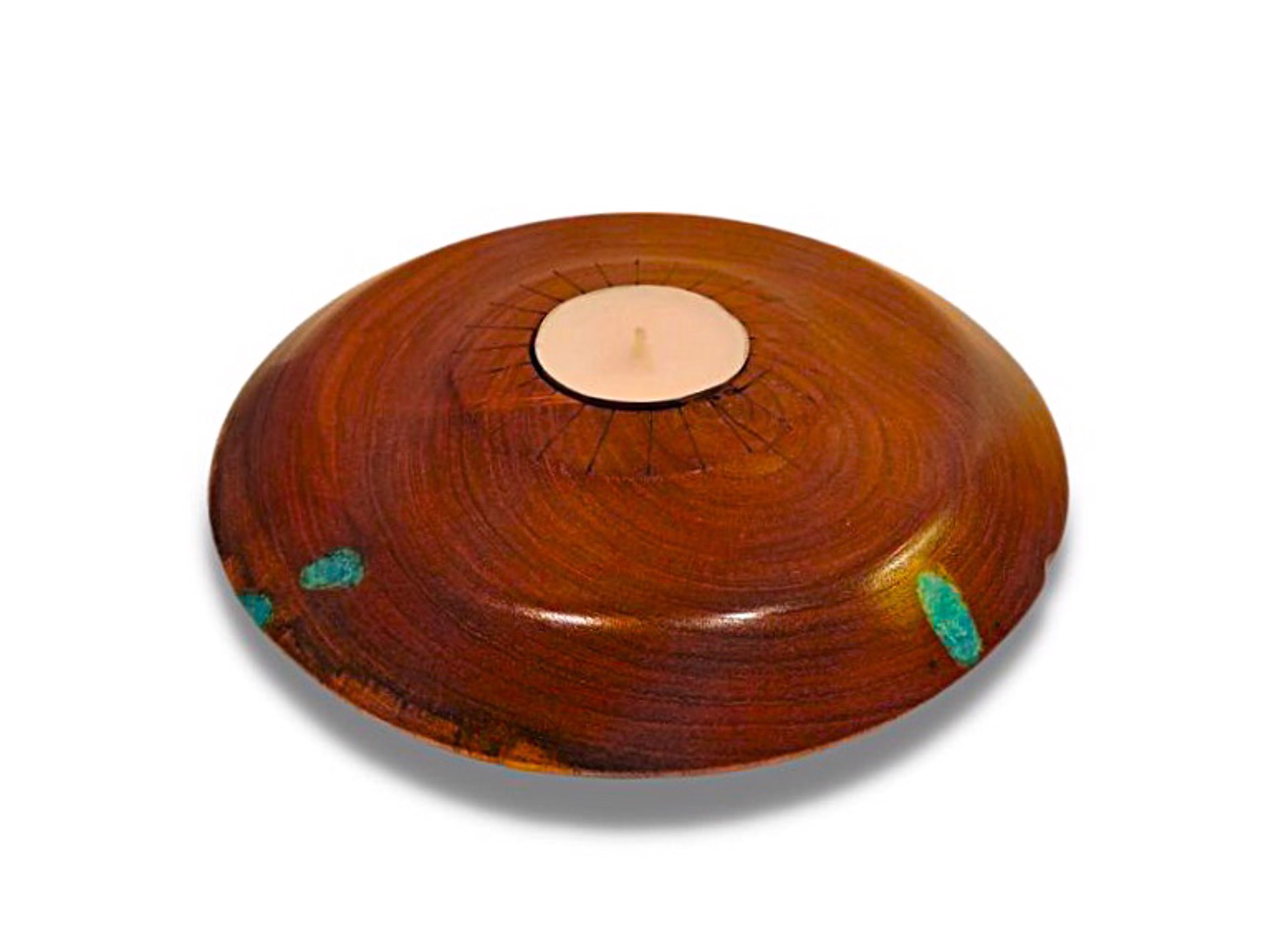 Mesquite Candle Holder by Jim Scott