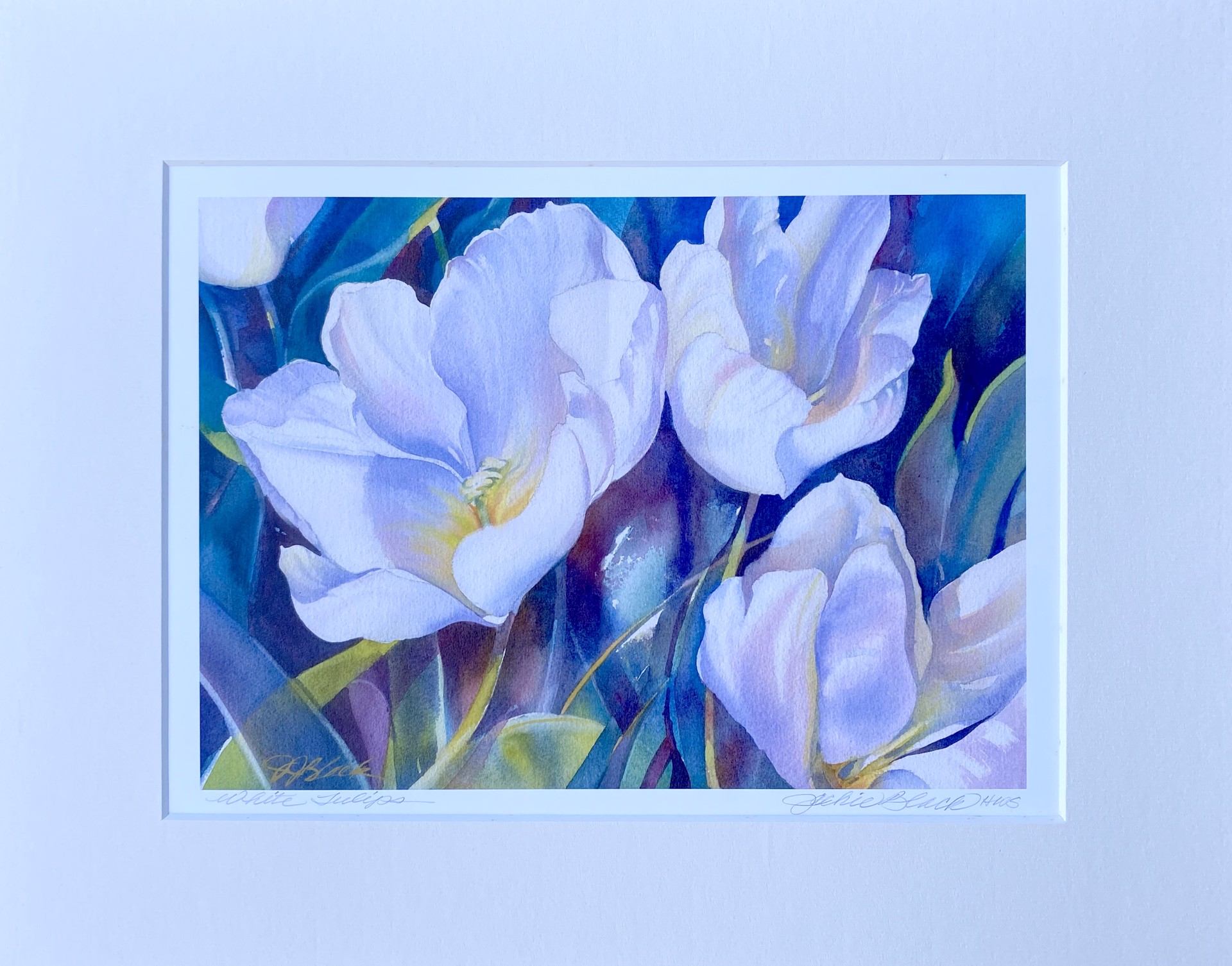 White Tulips by Jackie Black