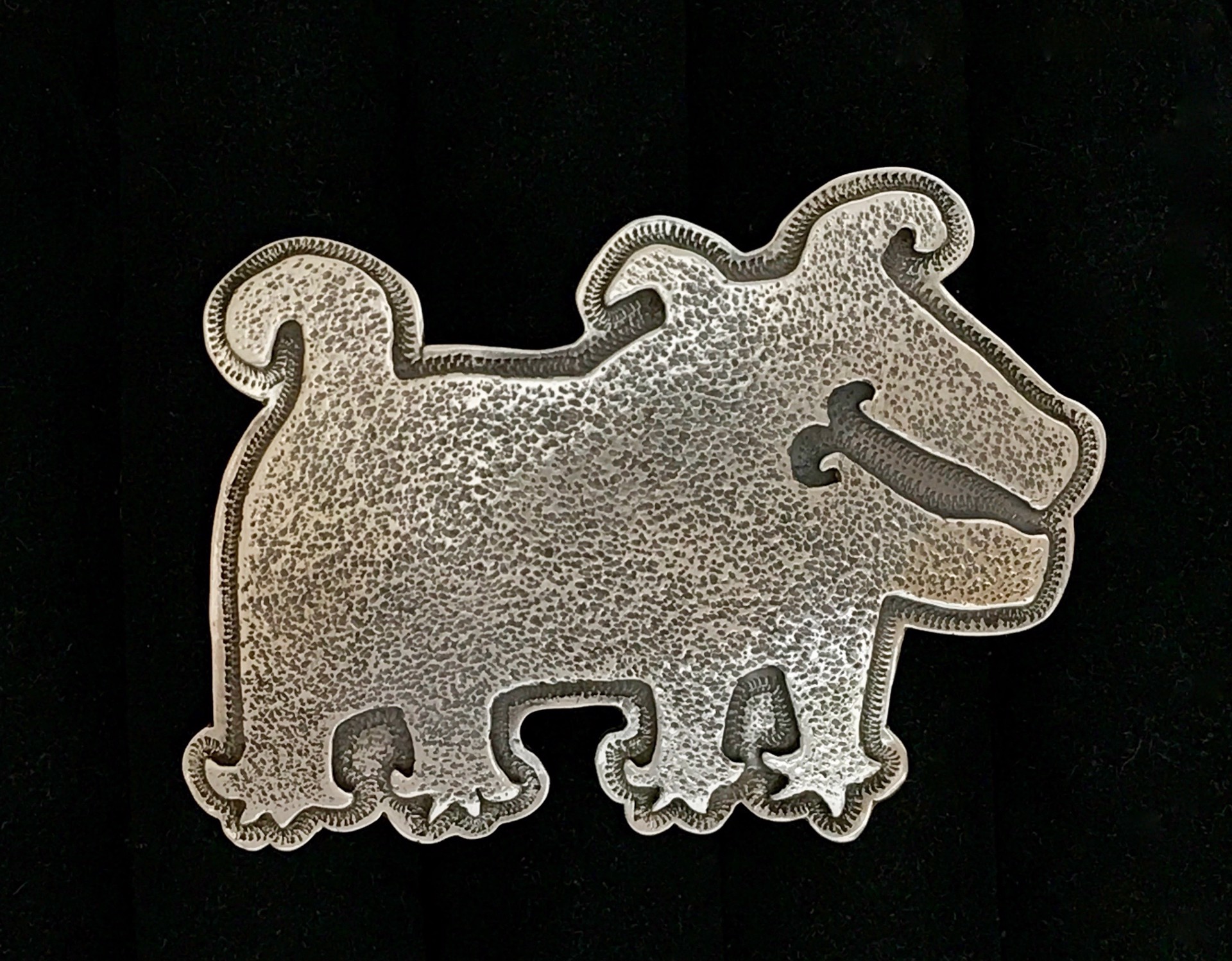 Dog With Funky Feet Pendant/Pin by Melanie A. Yazzie