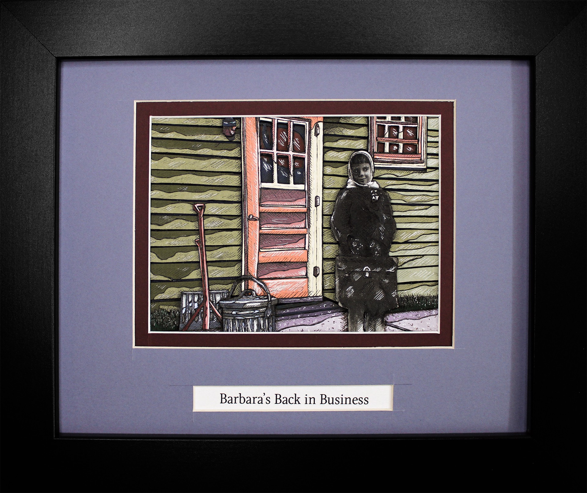 Barbara's Back in Business (Collage) by Willow Bayer