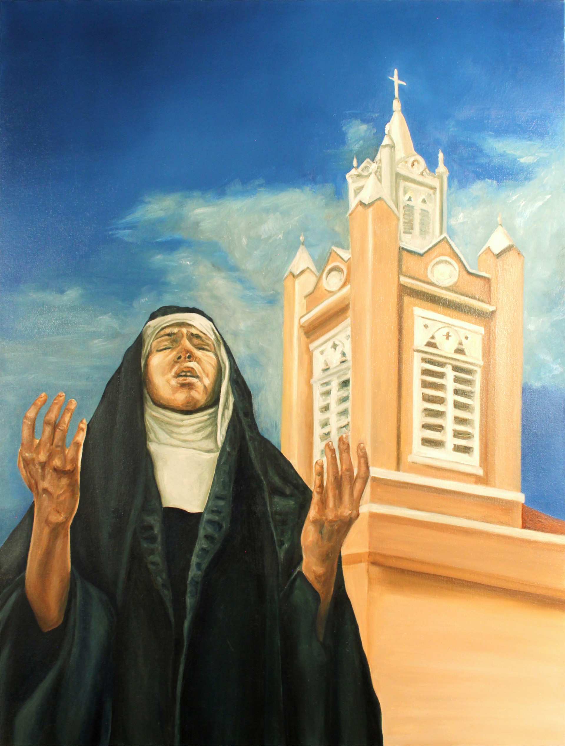 At San Felipe de Neri by Rachel Tapia, NM (b. 1991)