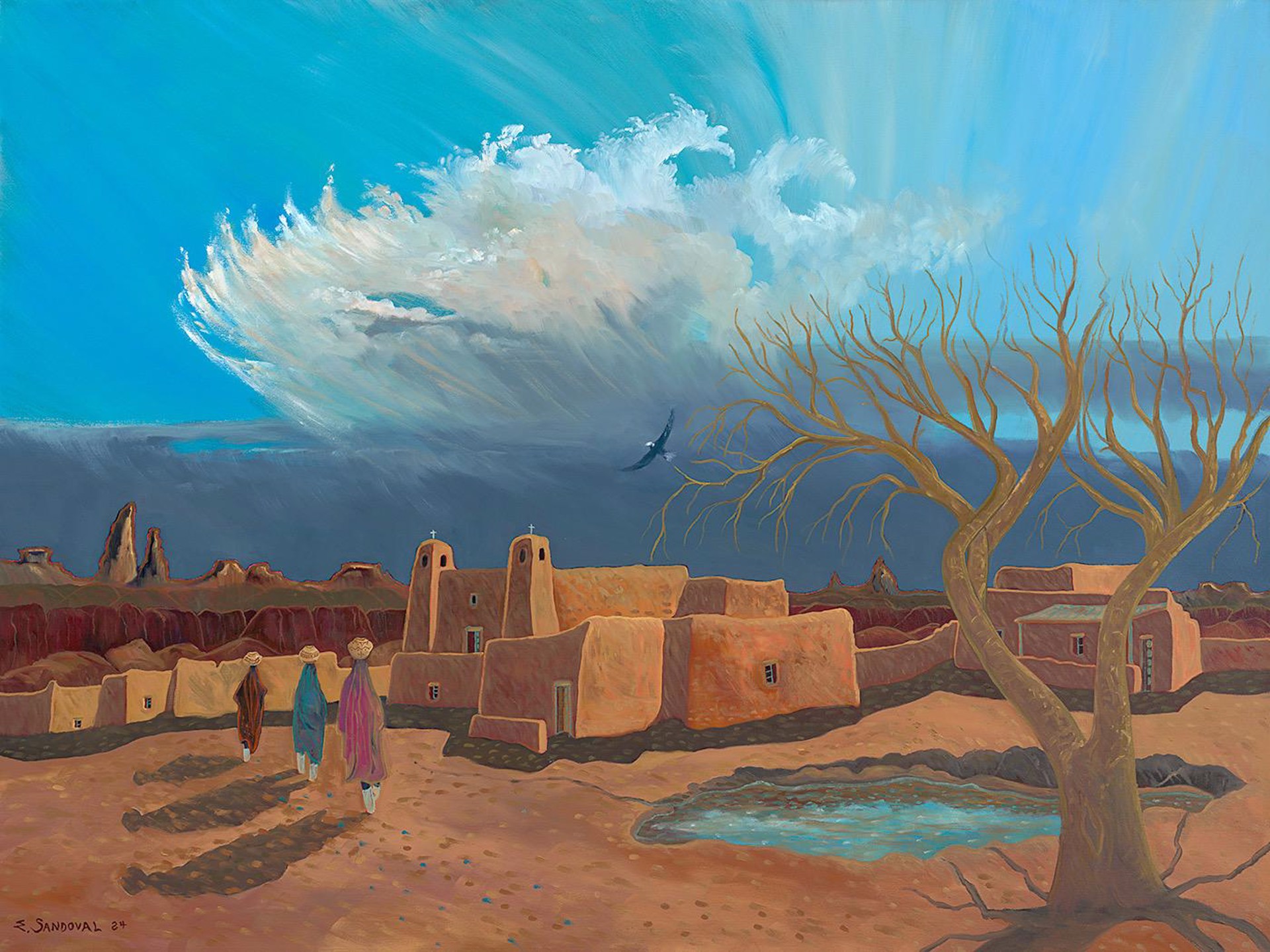 Acoma Pueblo by Ed Sandoval