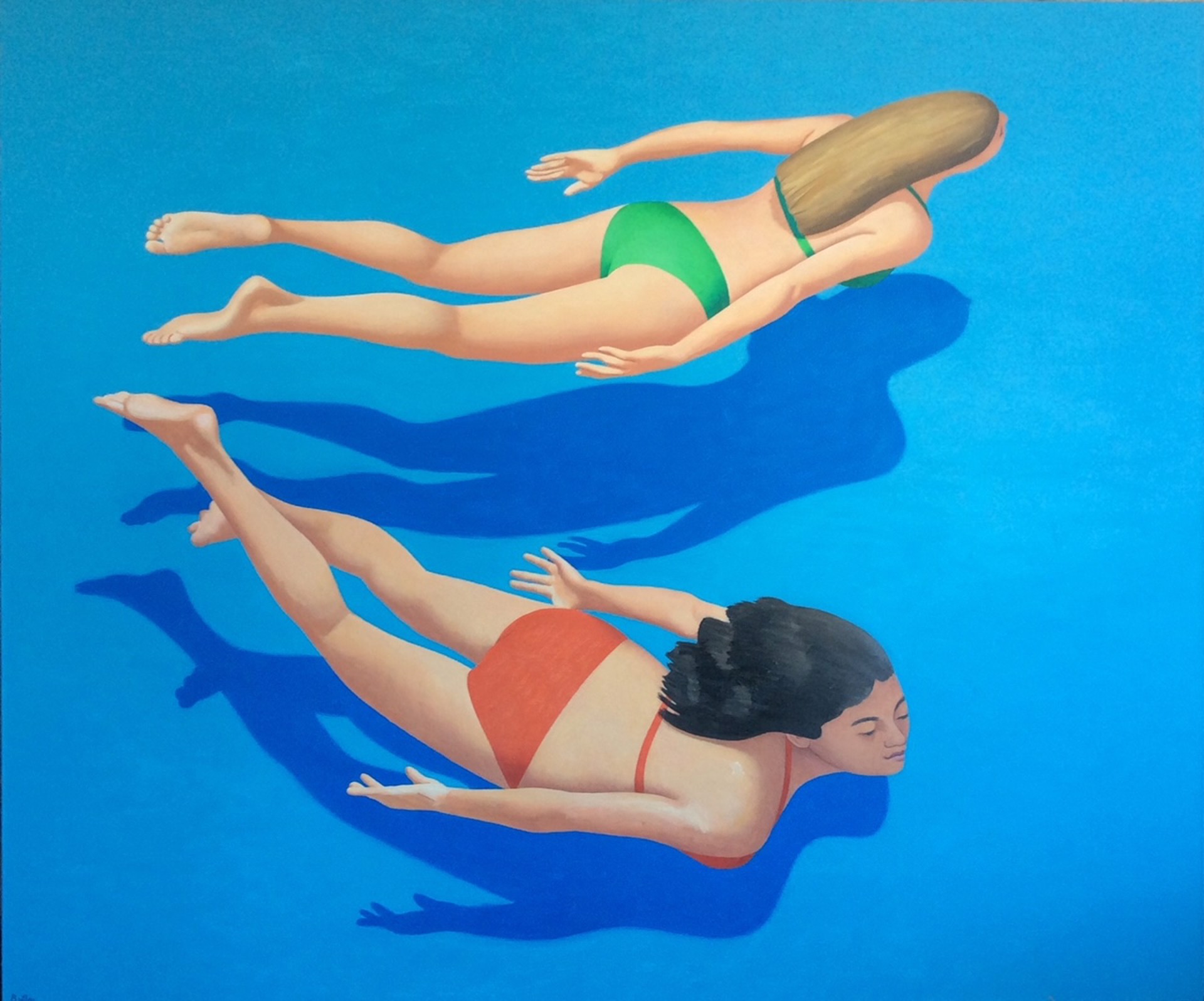 Swimming Girls by Peter Butler