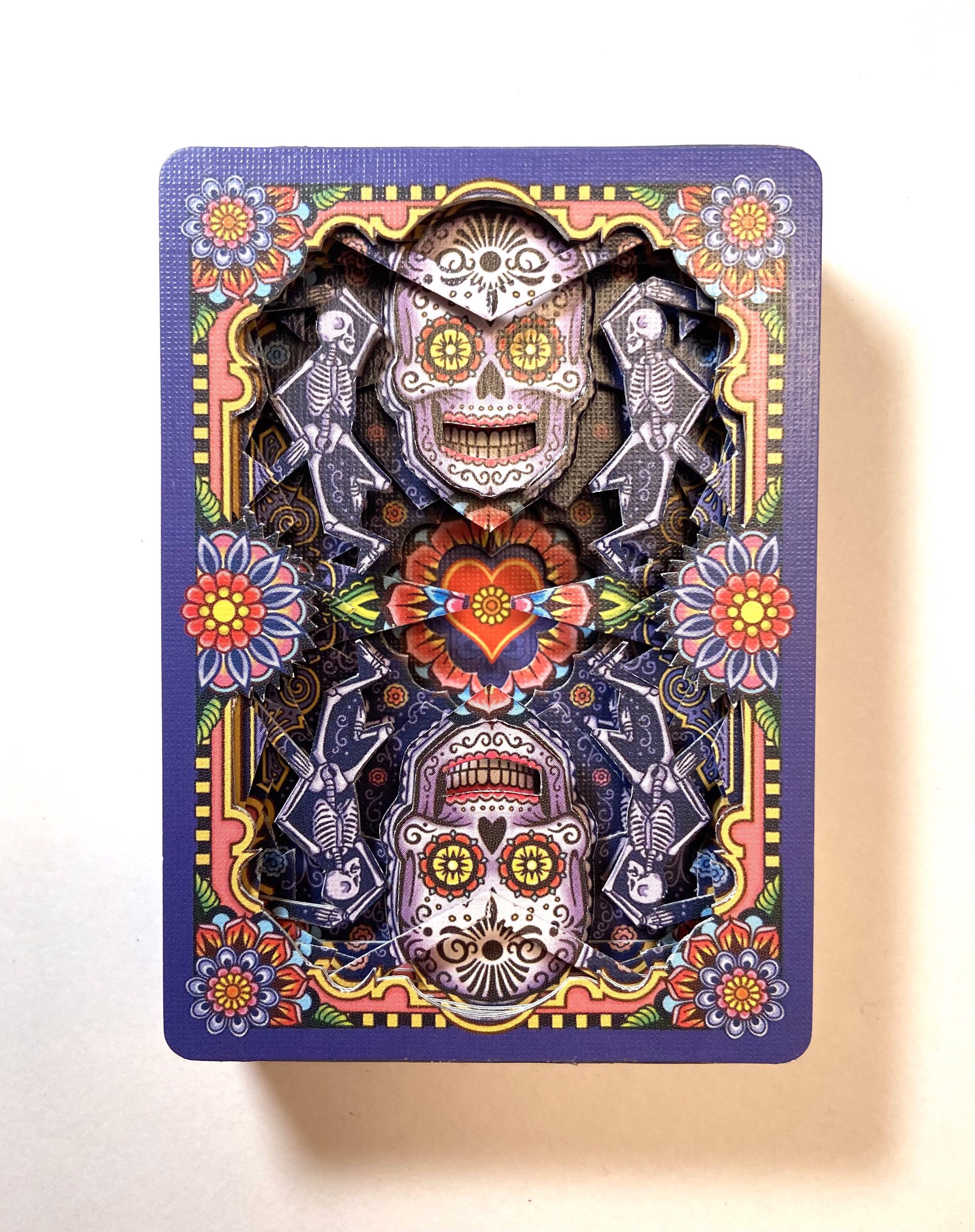Lonely Hearts (Day of the Dead: Orange and Purple) by Dan Levin