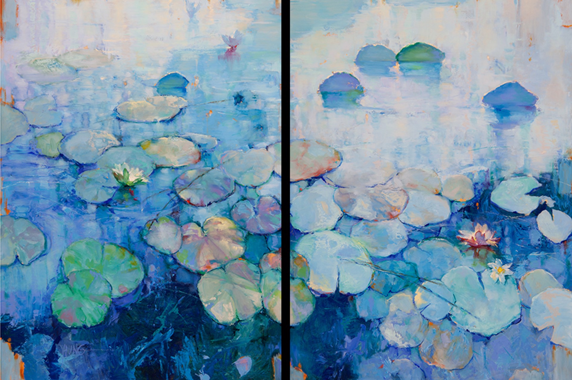 Short Stories Continued (Diptych) by Donna Young