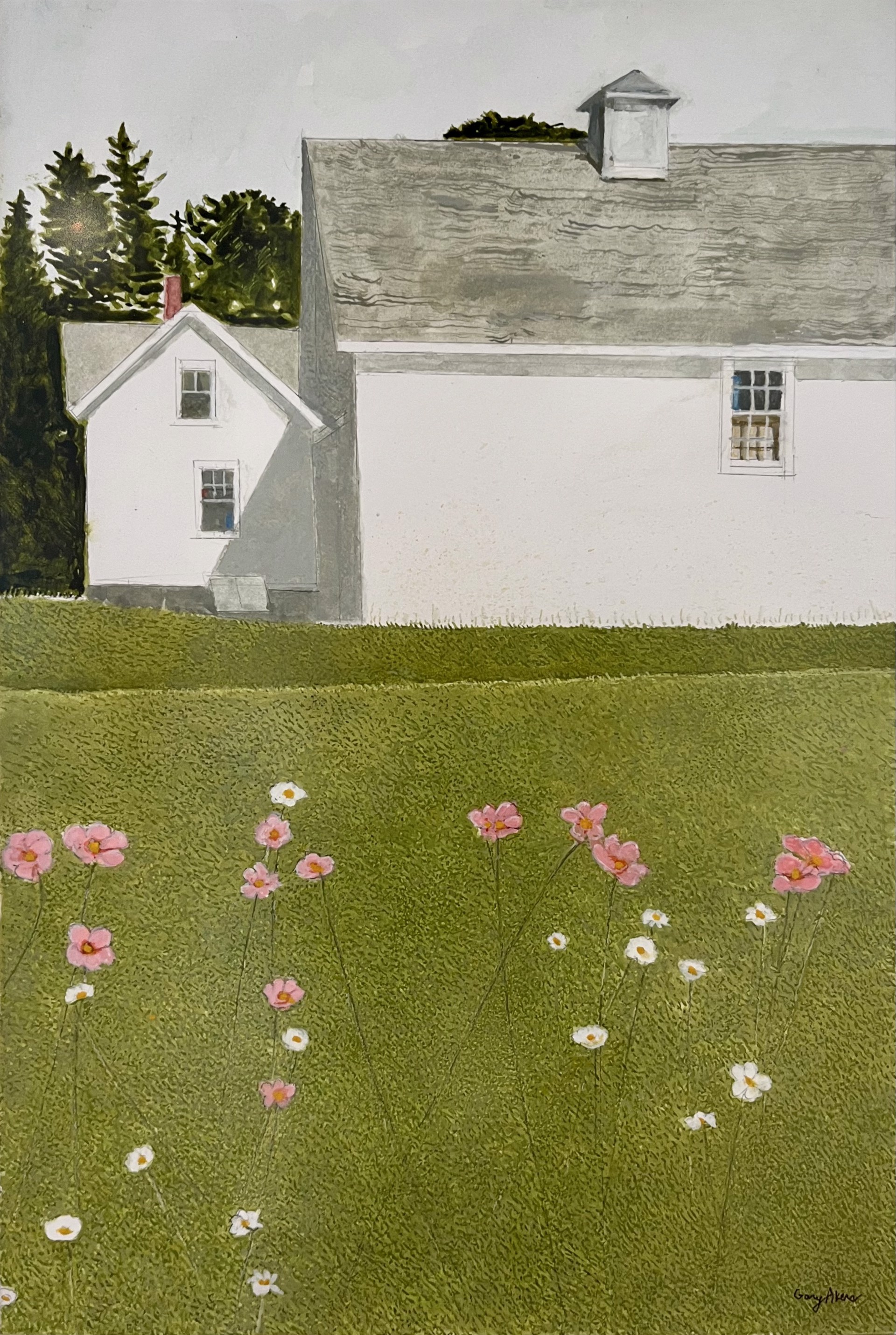 Farmhouse Flowers by Gary Akers