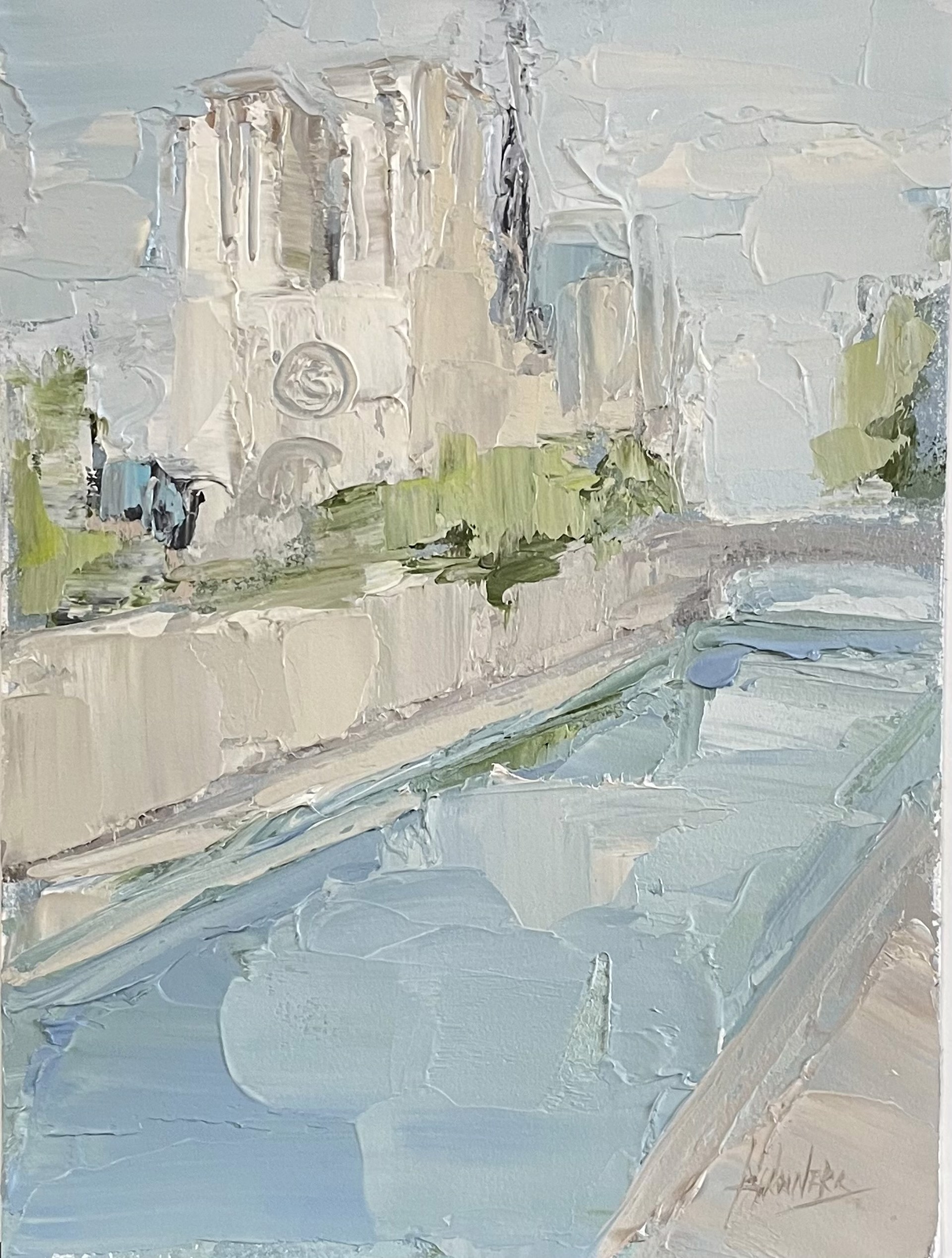 Notre Dame With Spire {SOLD} by Barbara Flowers