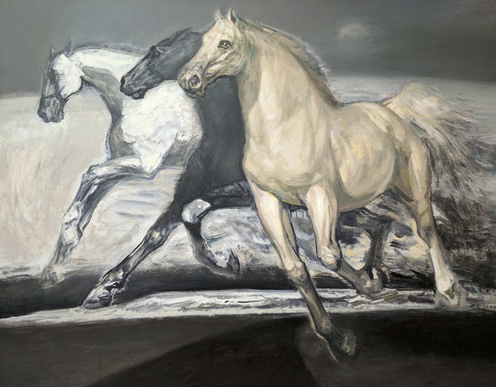 Running Horses by ZHENG LI