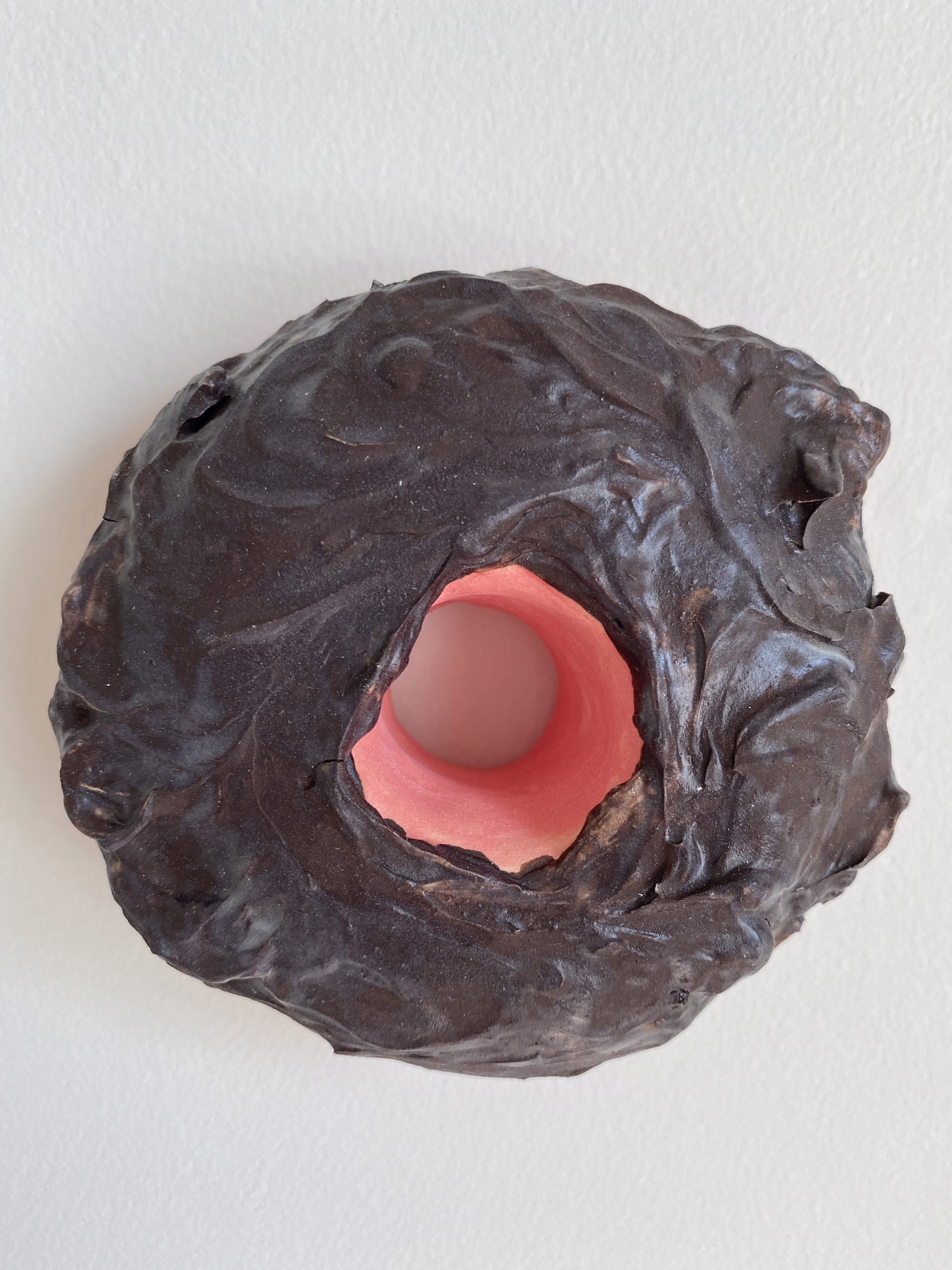 Strawberry Donut With Chocolate Frosting by Liv Antonecchia