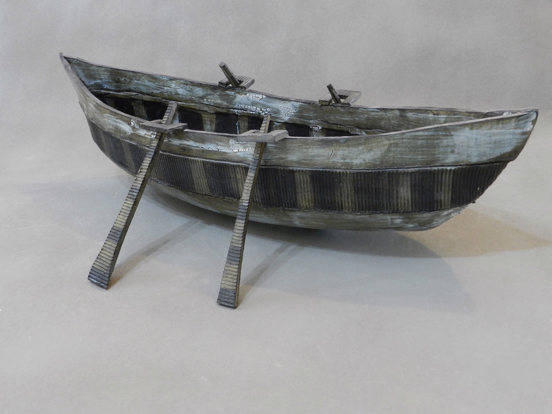 SOLD - Boat with Oars by Mary Fischer