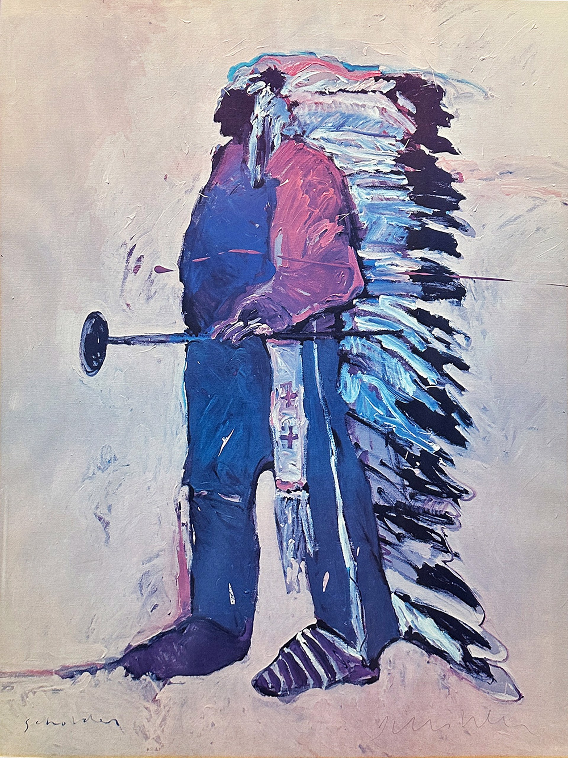 De Saisset Art Gallery - Indian Chief (Image only) by Fritz Scholder