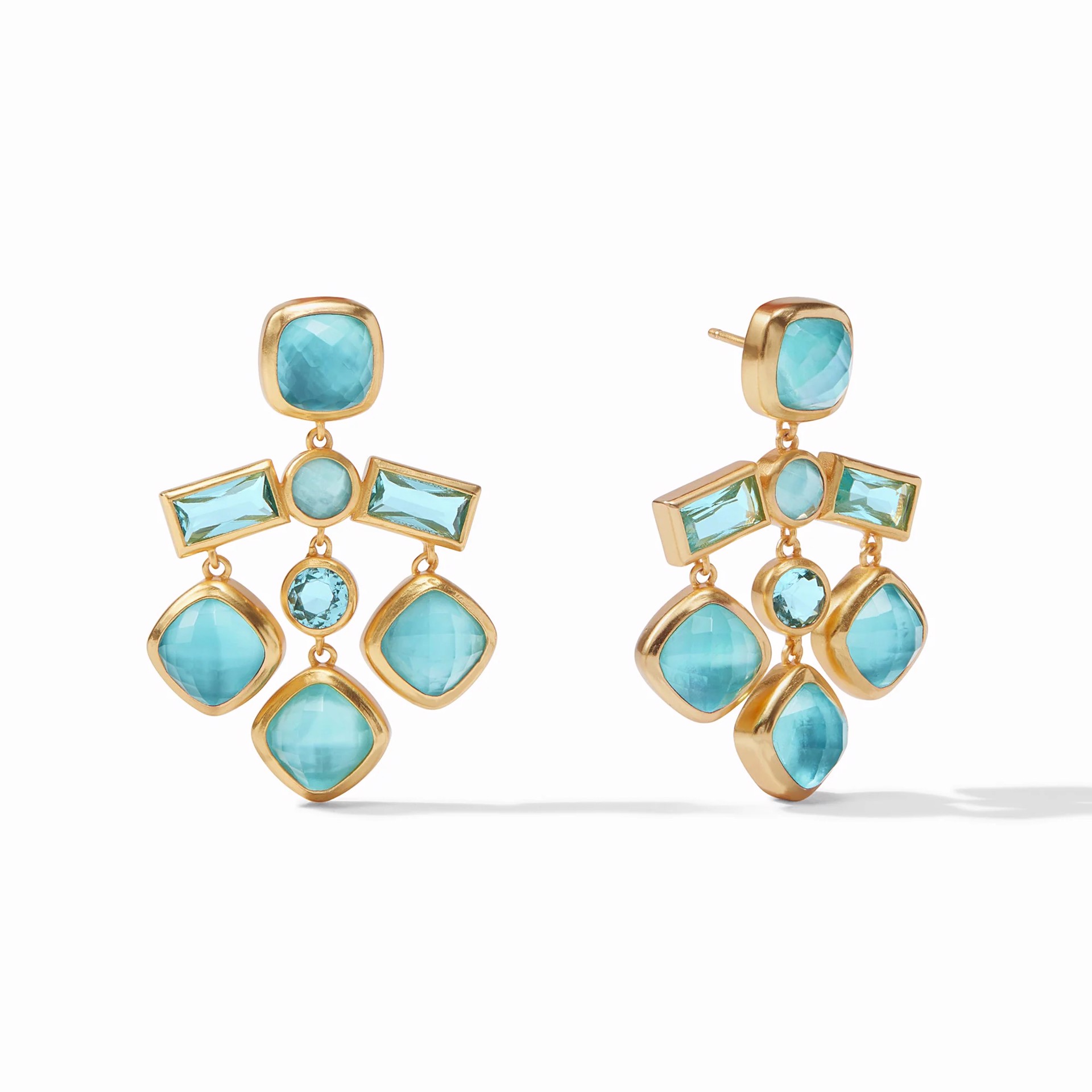Antonia Chandelier Earring - Bahamian Blue by Julie Vos