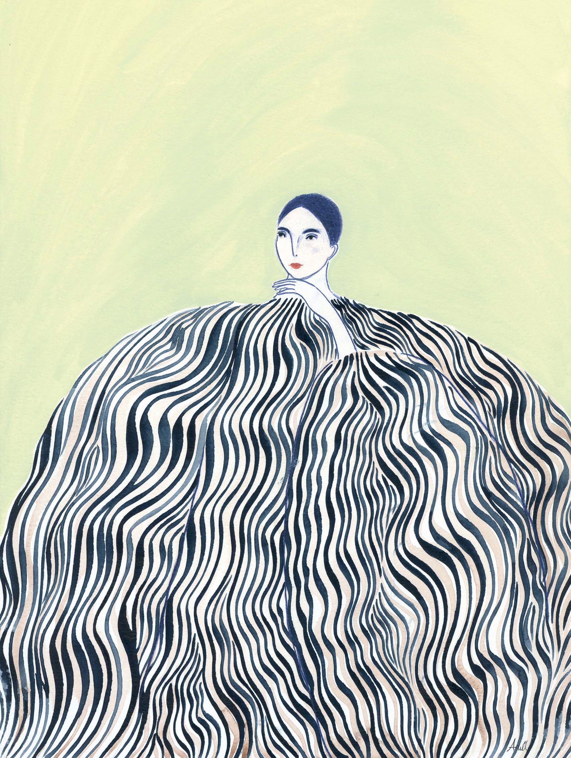 Zebra Coat by Anine Cecilie Iversen