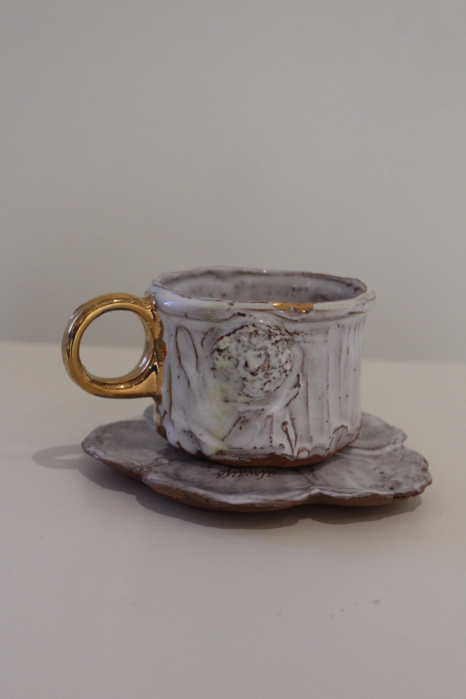 Espresso Cup and Saucer 1 (belle ame) by Therese Knowles