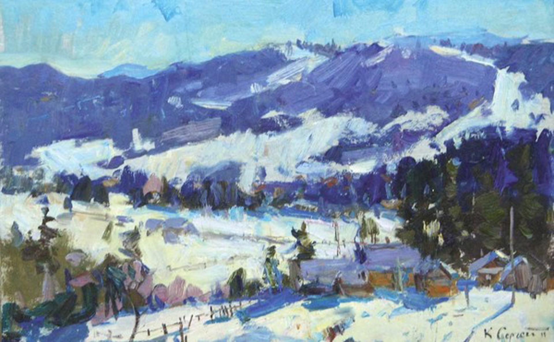 Purple Mountains by Sergei Kovalenko