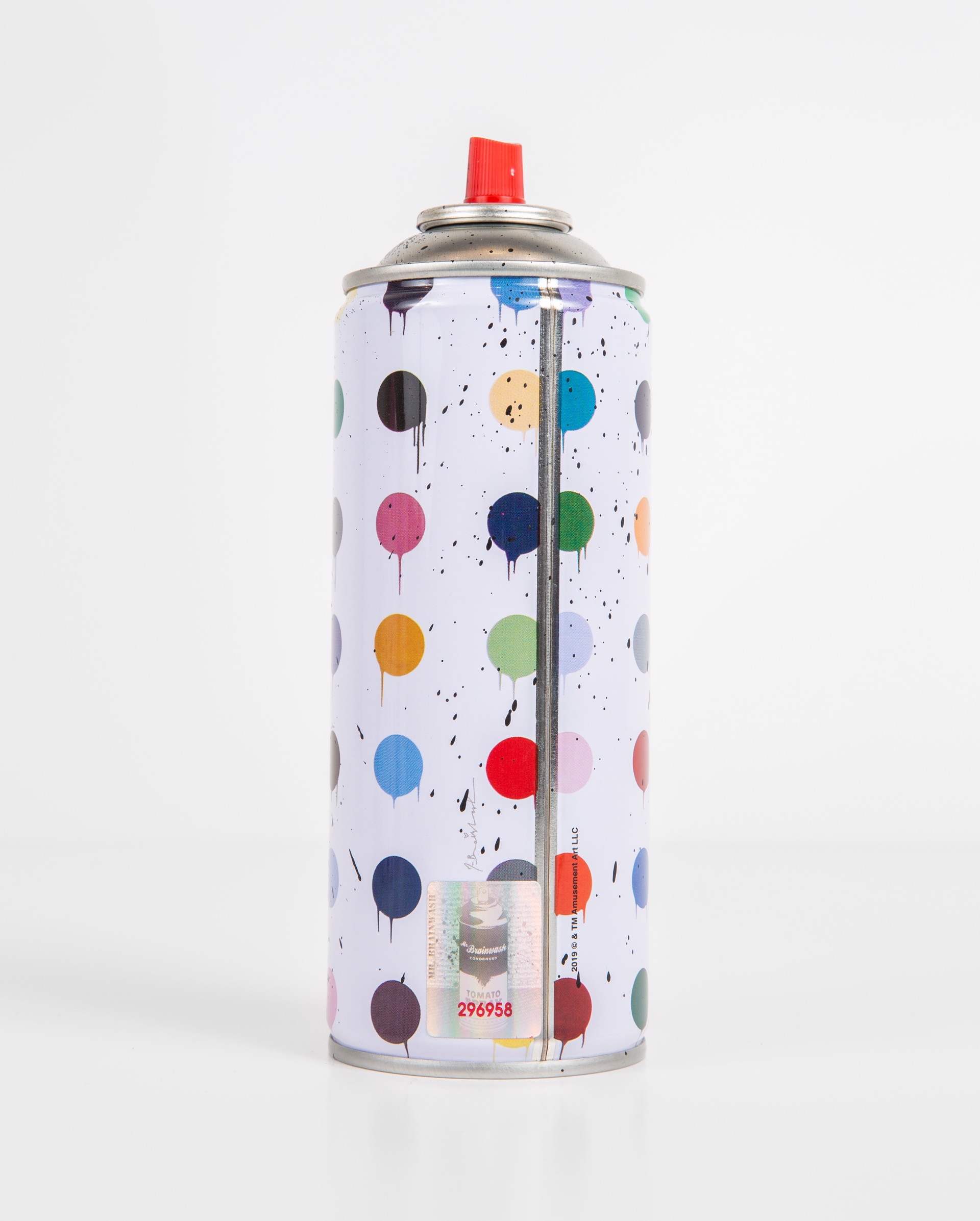 Hirst dots - Red by Mr.Brainwash