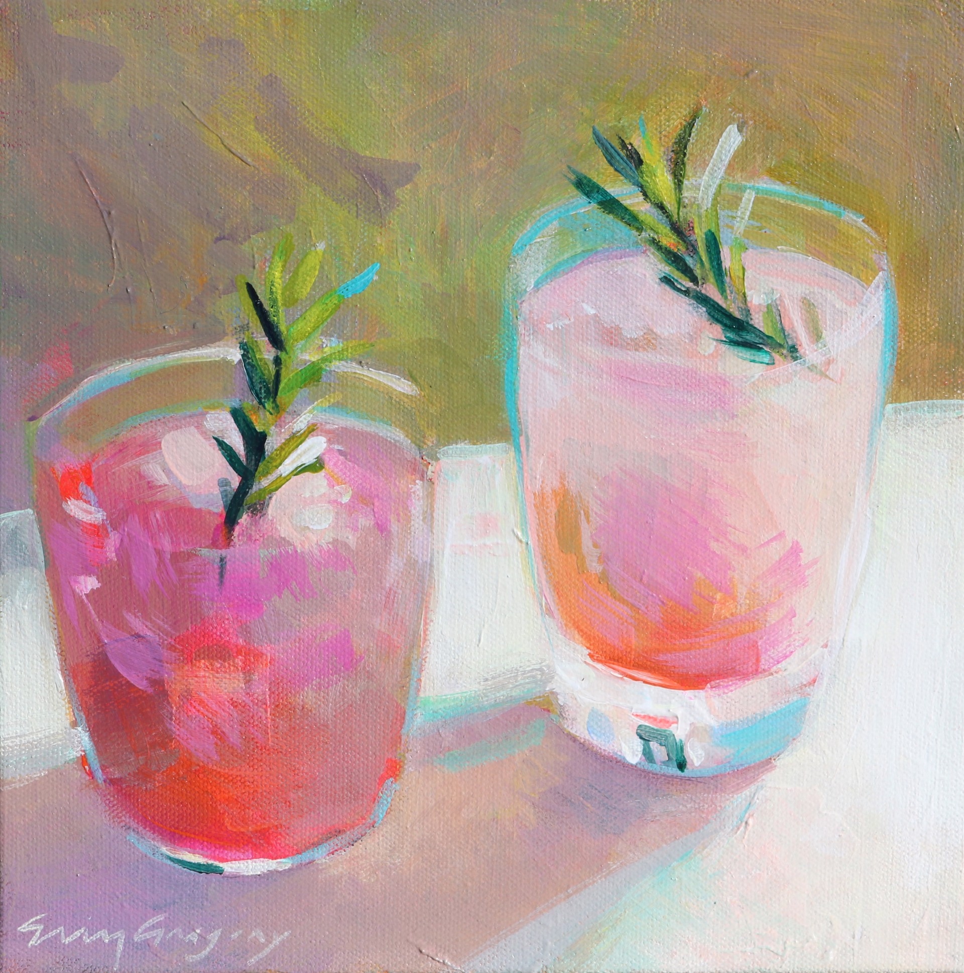Cocktail Party 6- SOLD by Erin Gregory