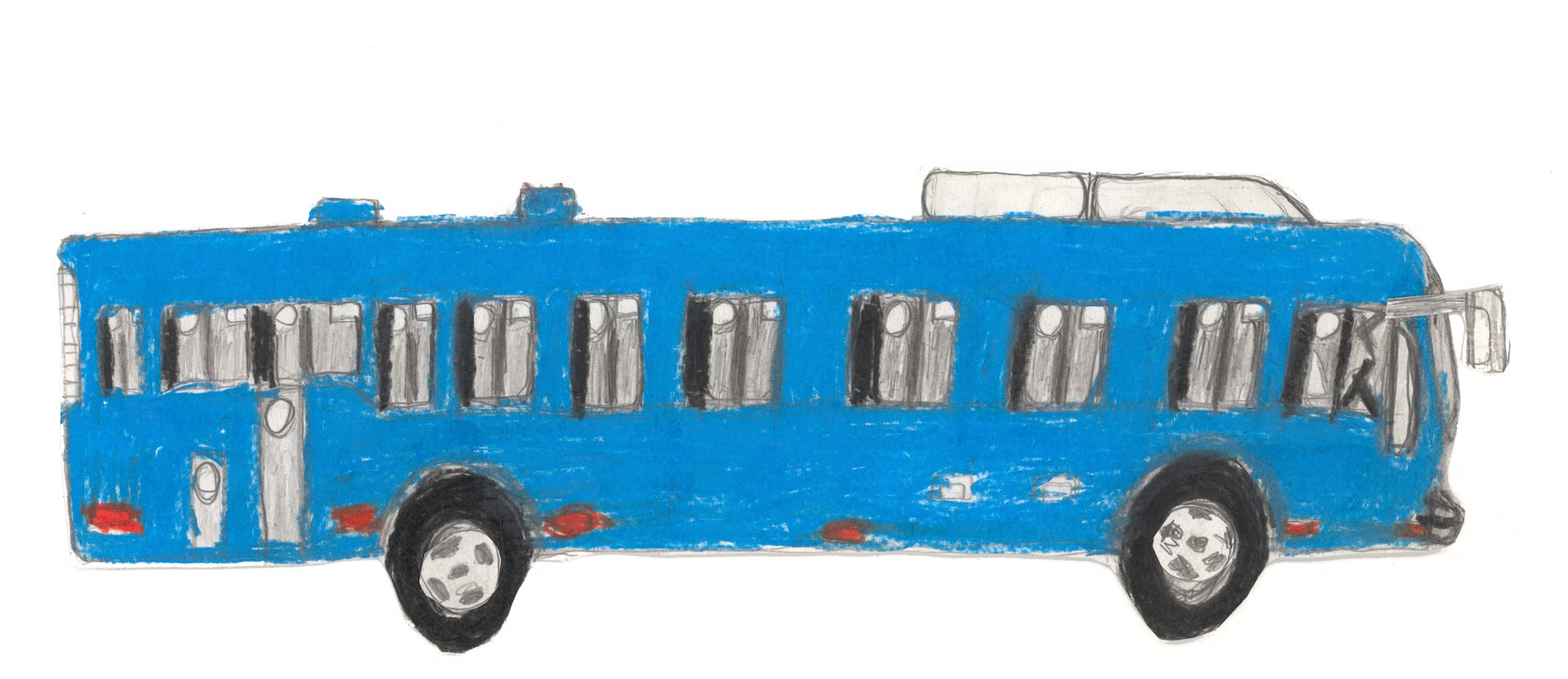 Blue Bus by Michael Haynes