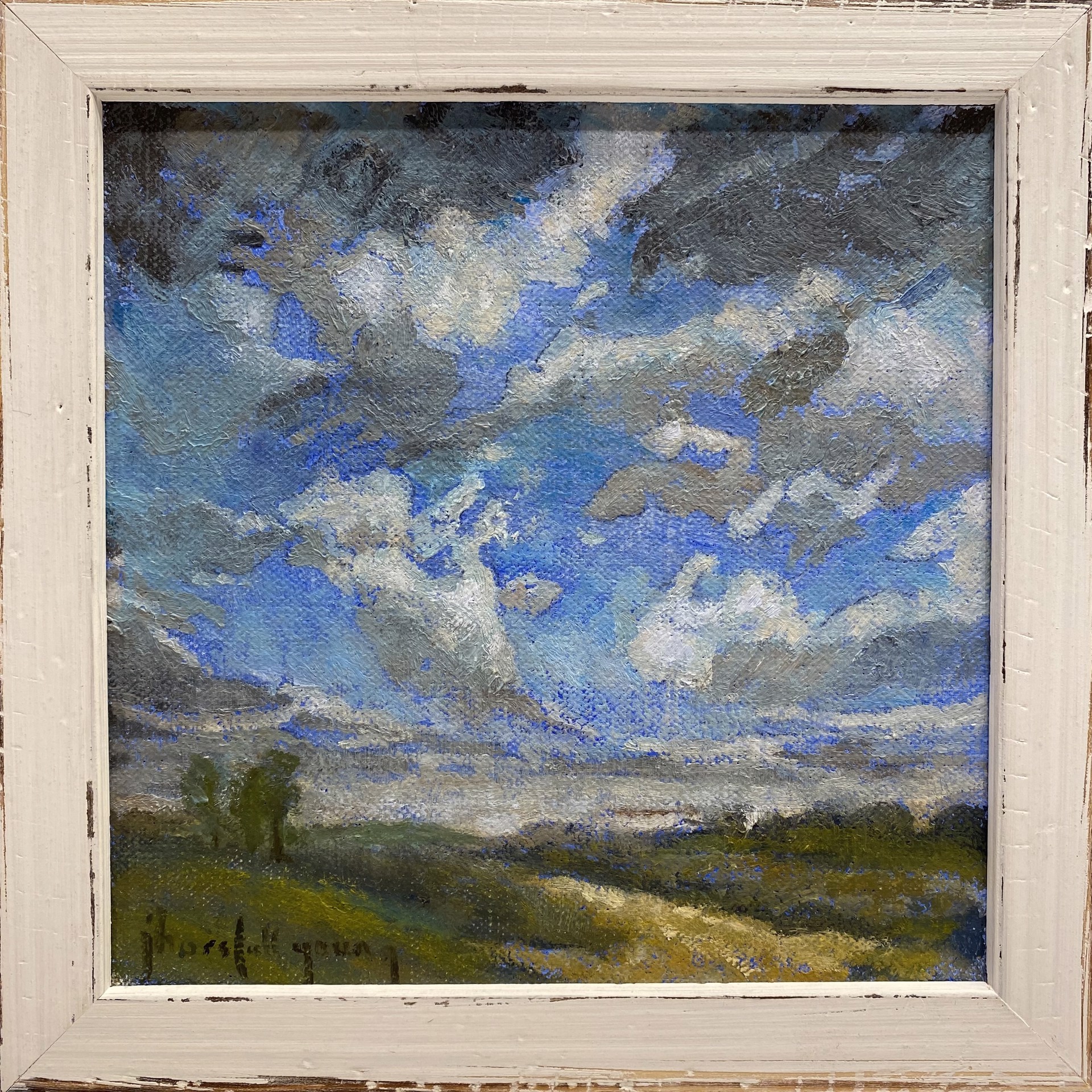 Clouds over Field (L615) by Joan Horsfall Young