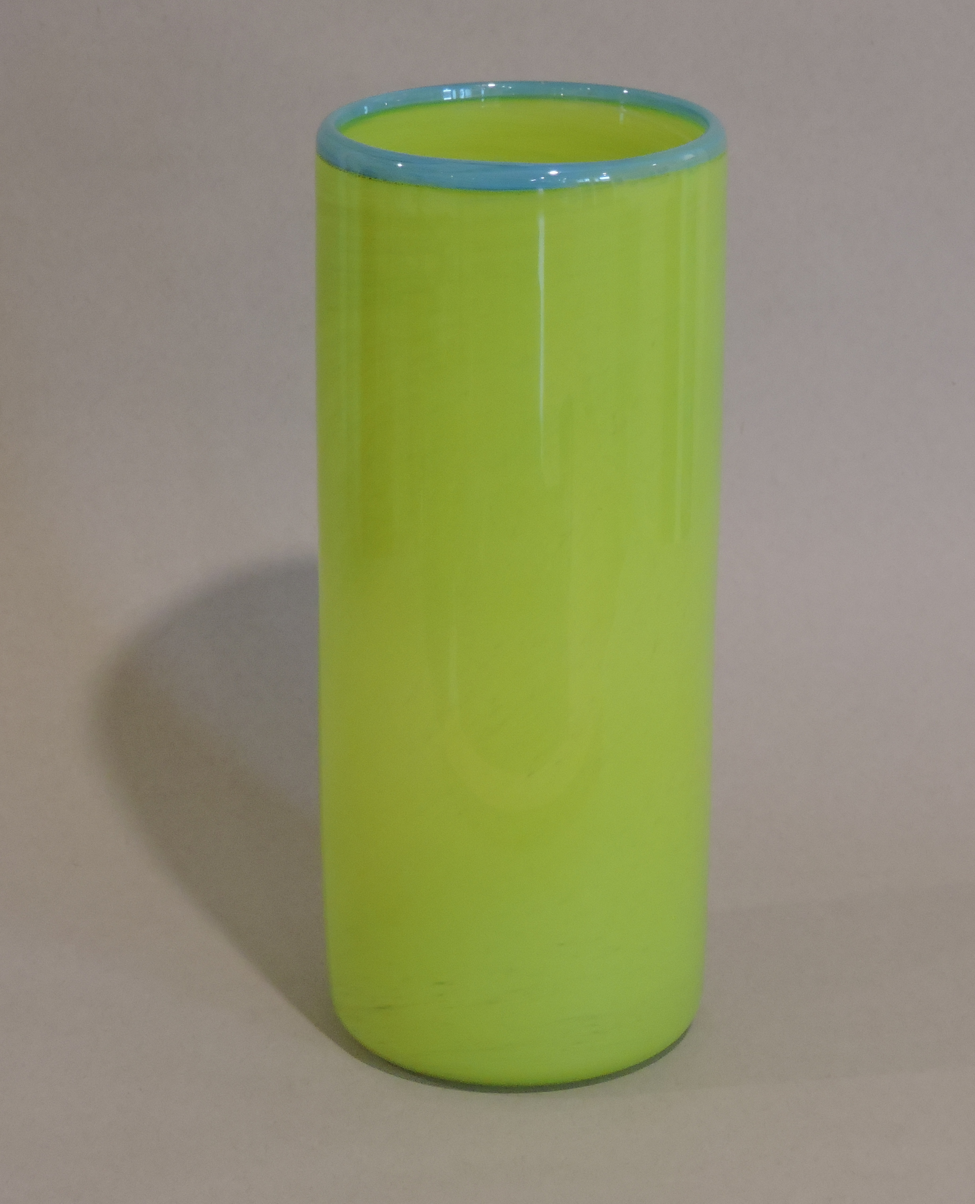 Green/Blue cylinder vase (Large) by Ryan Gothrup