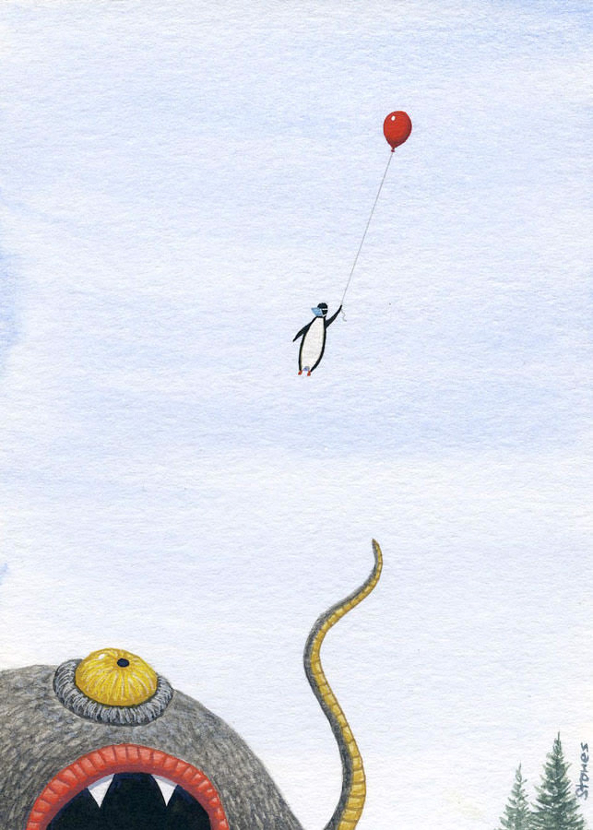 Penguin Escapes Mutation by Greg Stones