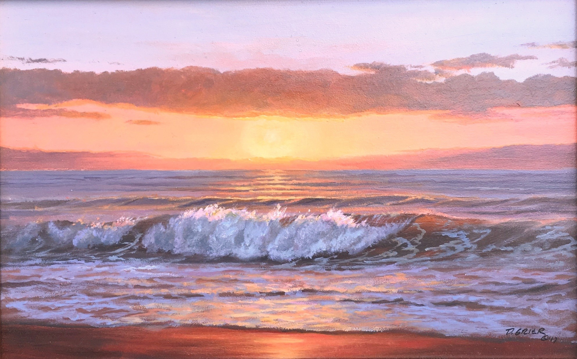 Ocean Sunrise by Douglas Grier