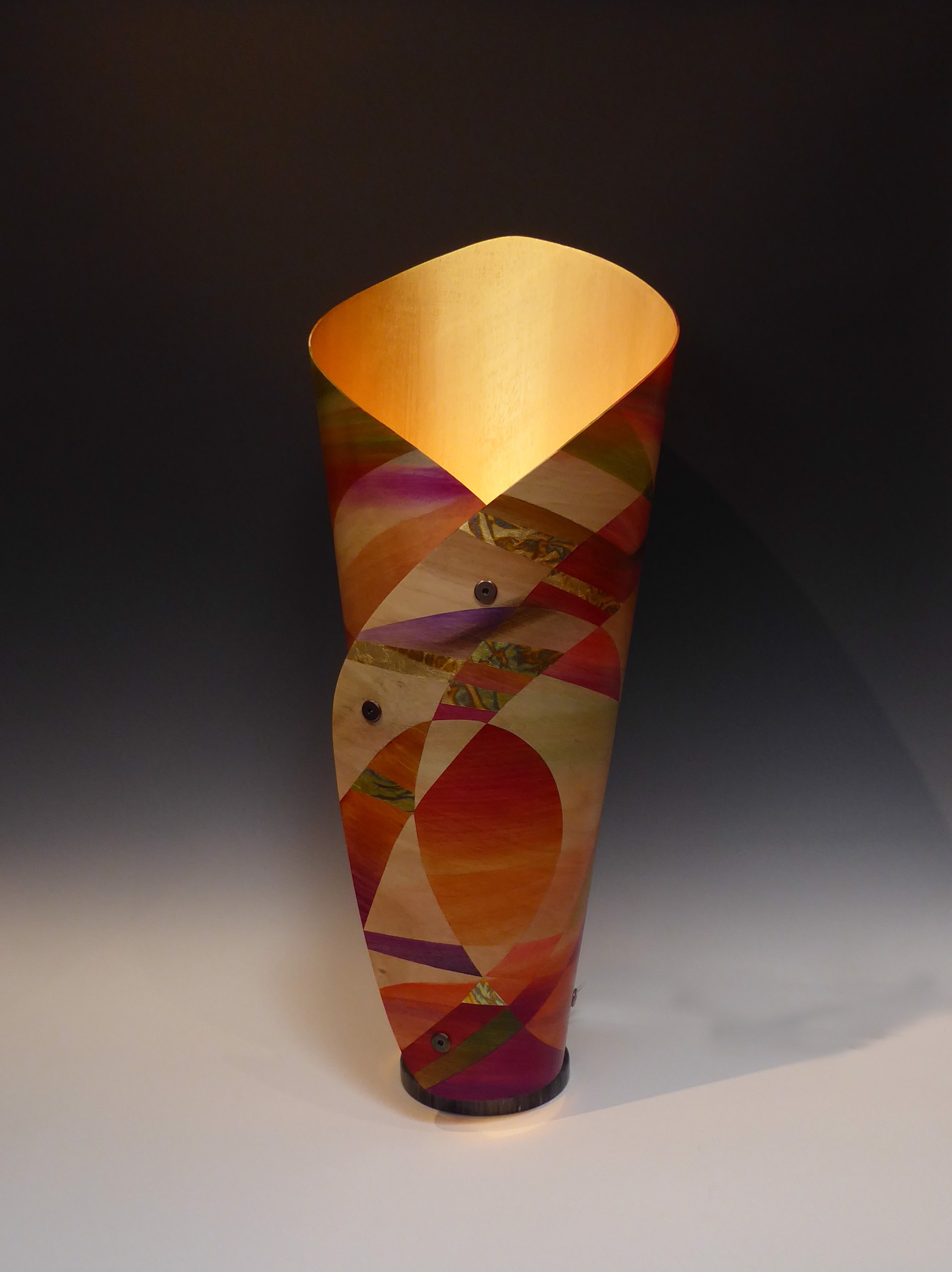 Canyon Sunset Sculptural Lamp by Cynthia Duff
