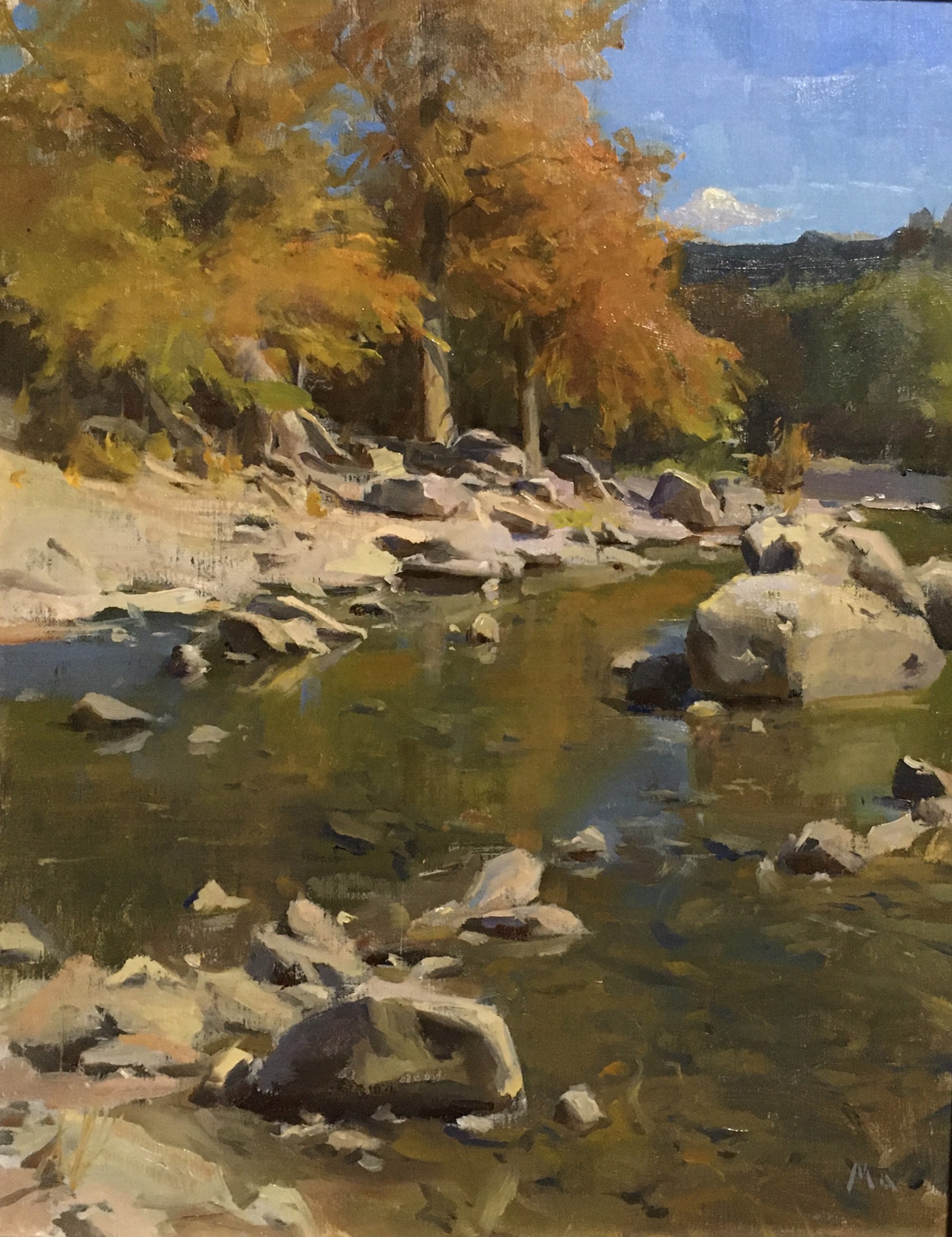 Fall Along the Pedernales River by Kyle Ma
