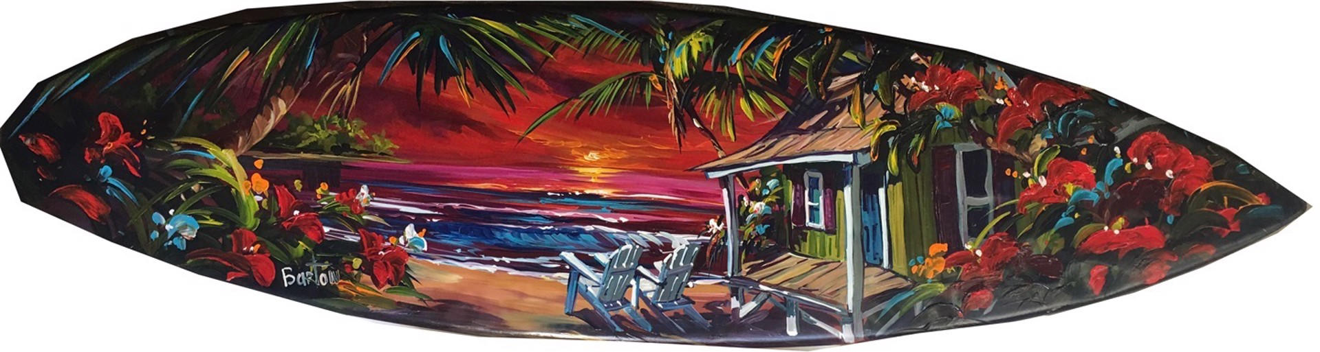 Surfboard - Ocean Sunset by | Bill Wyland Galleries Lahaina LLC