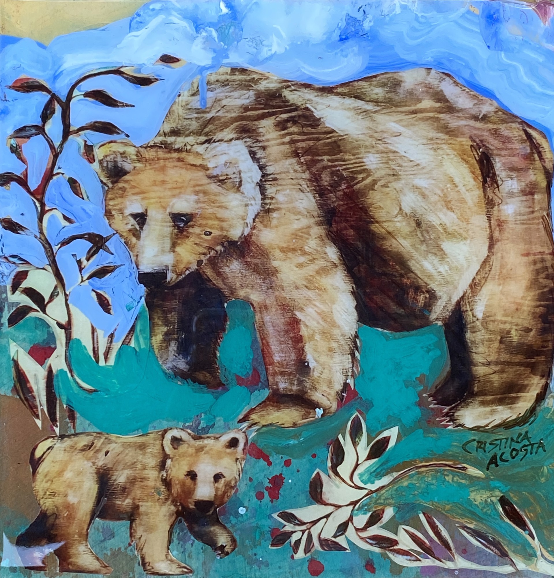Blue Sky Bear by Cristina Acosta