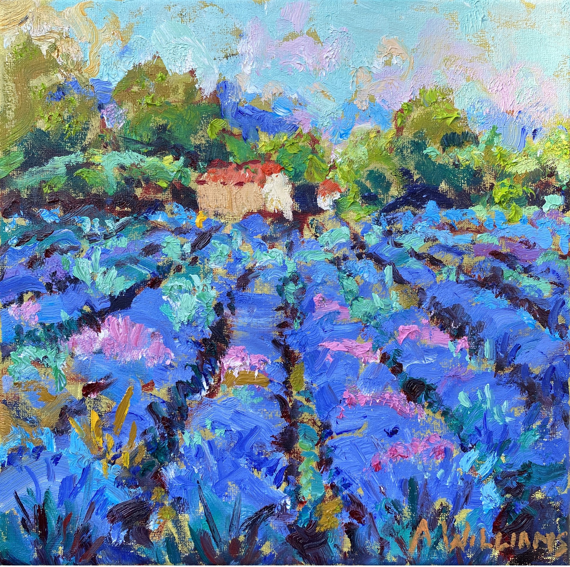 "Beautiful Lavender" original oil painting by Alice Williams