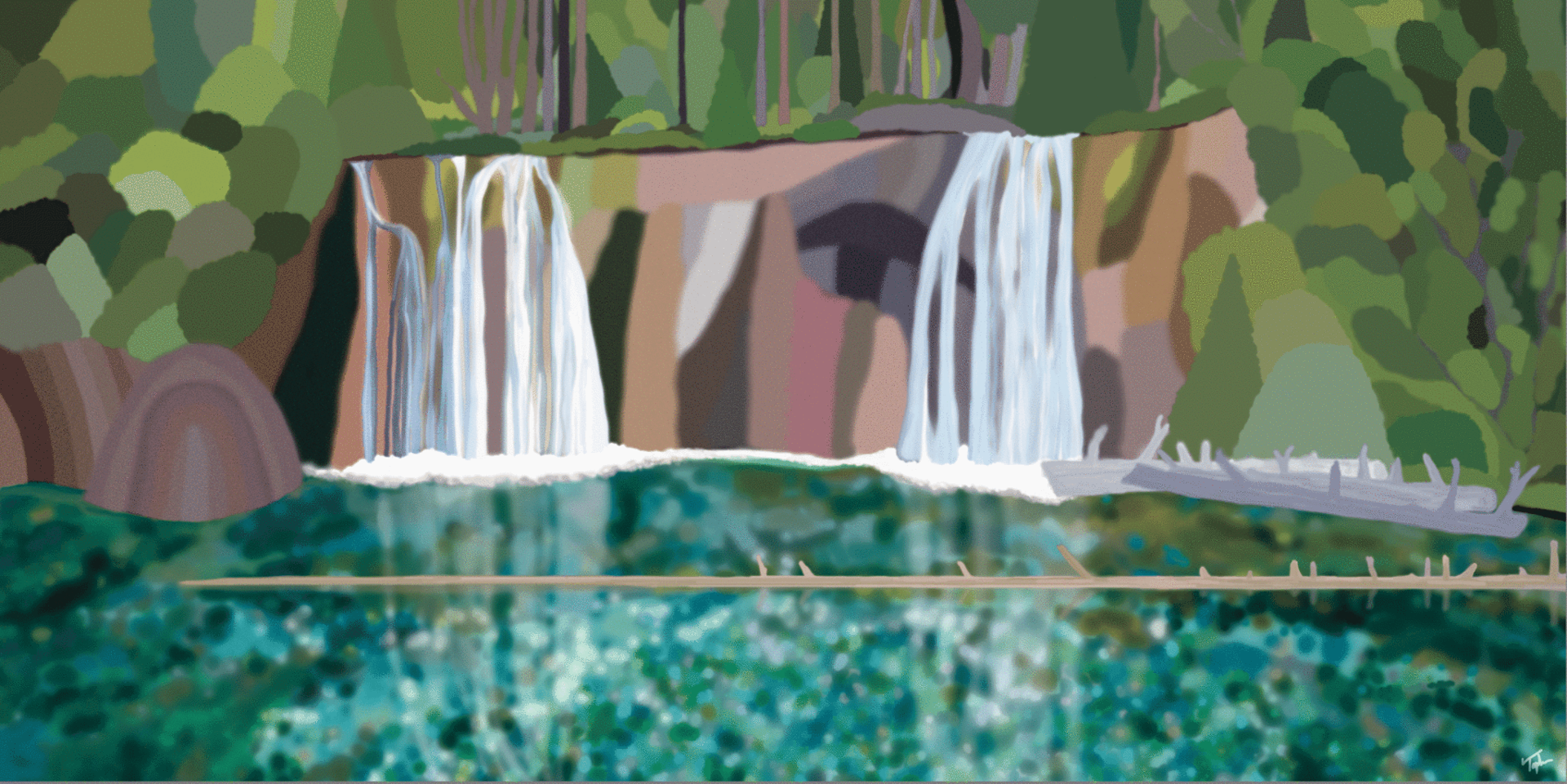 Hanging Lake (on display at The Hythe, Vail) by Topher Straus